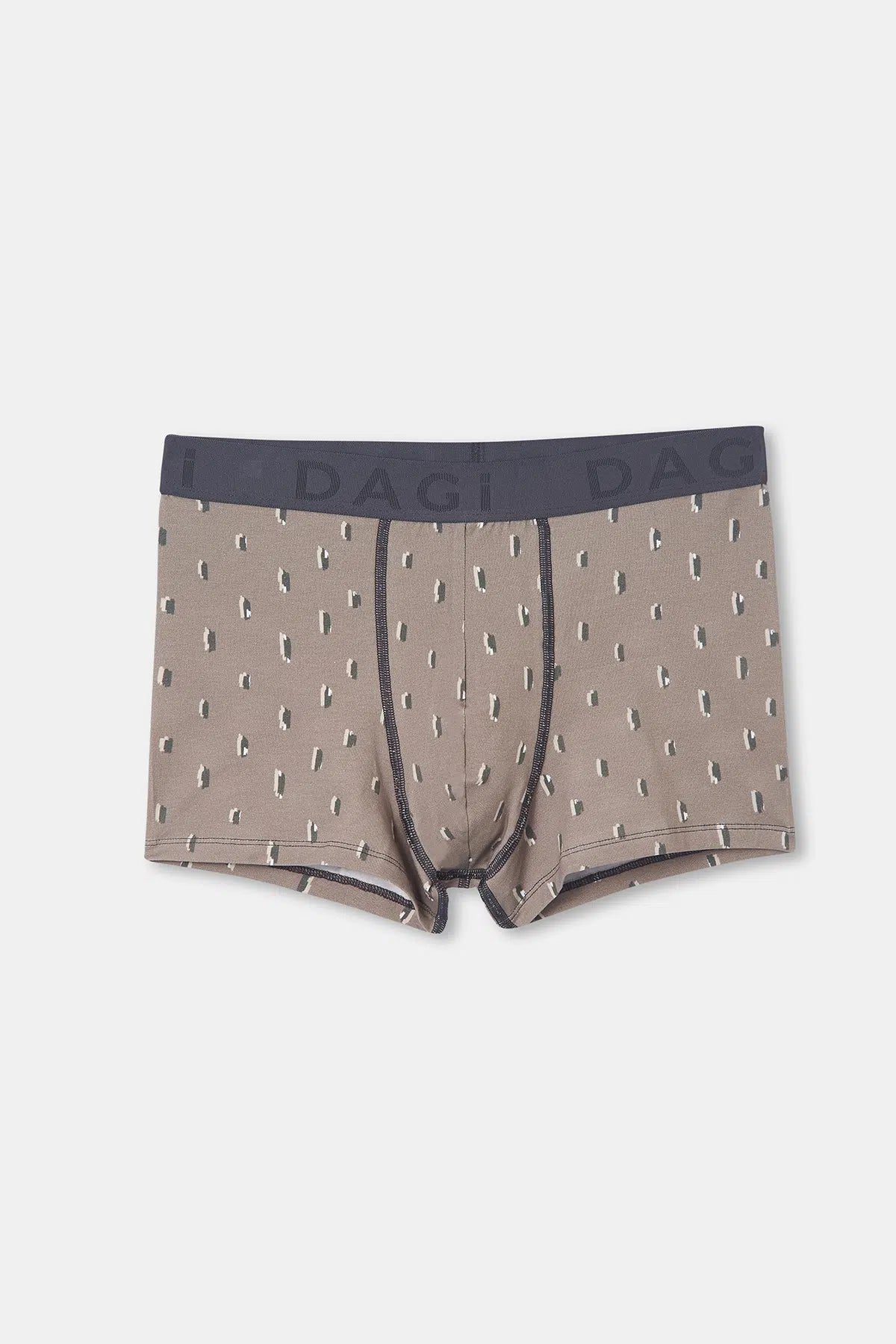 Haki D-Men Desenli Compact Penye Boxer