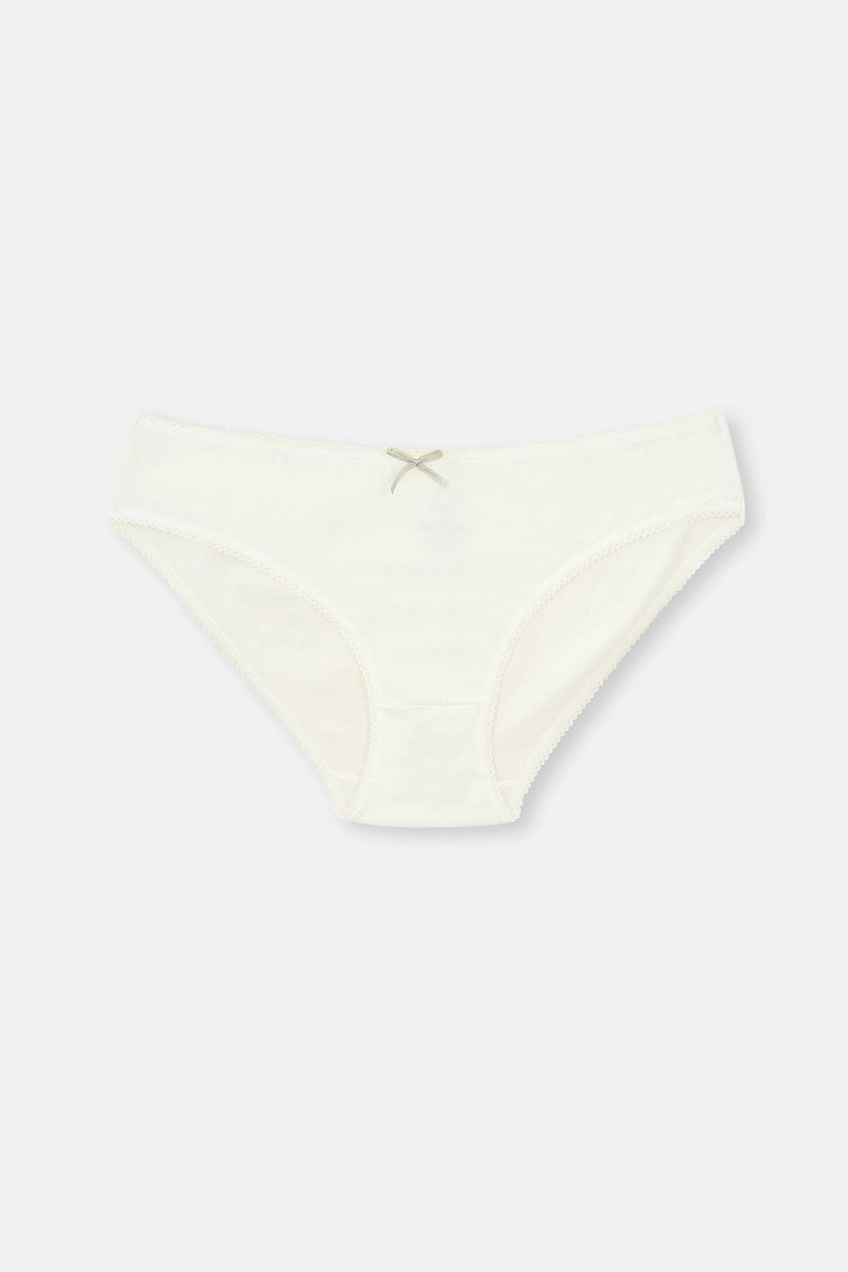 Beyaz Desenli Desenli Slip