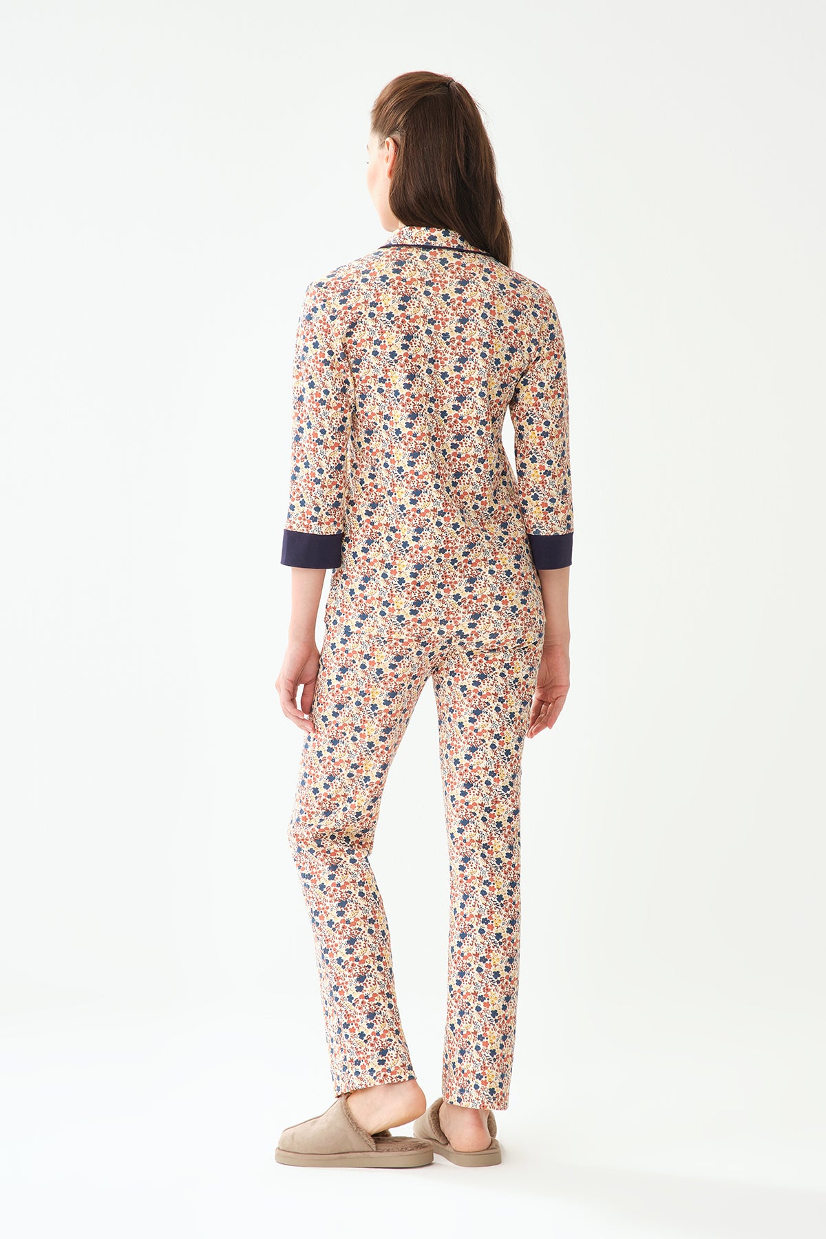 Lacivert Pamuklu Pijama Altı