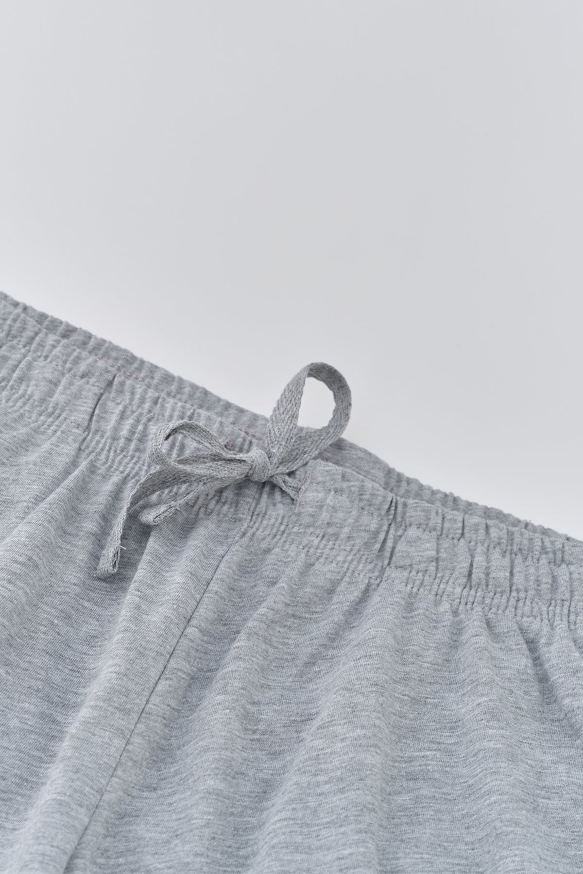 Siyah Pamuk Şortlu Pijama Takımı