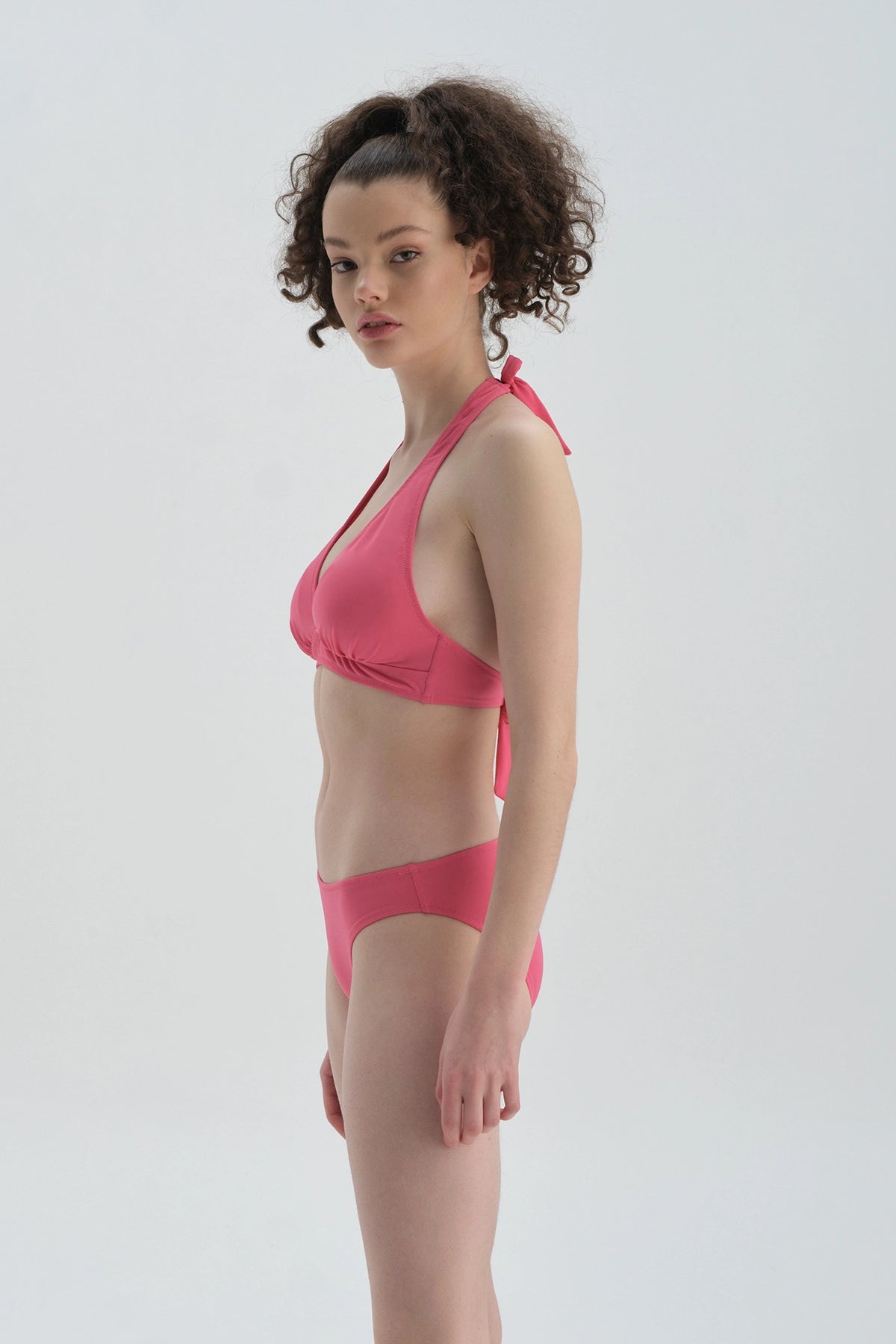 Fuşya Normal Bel Bikini Alt