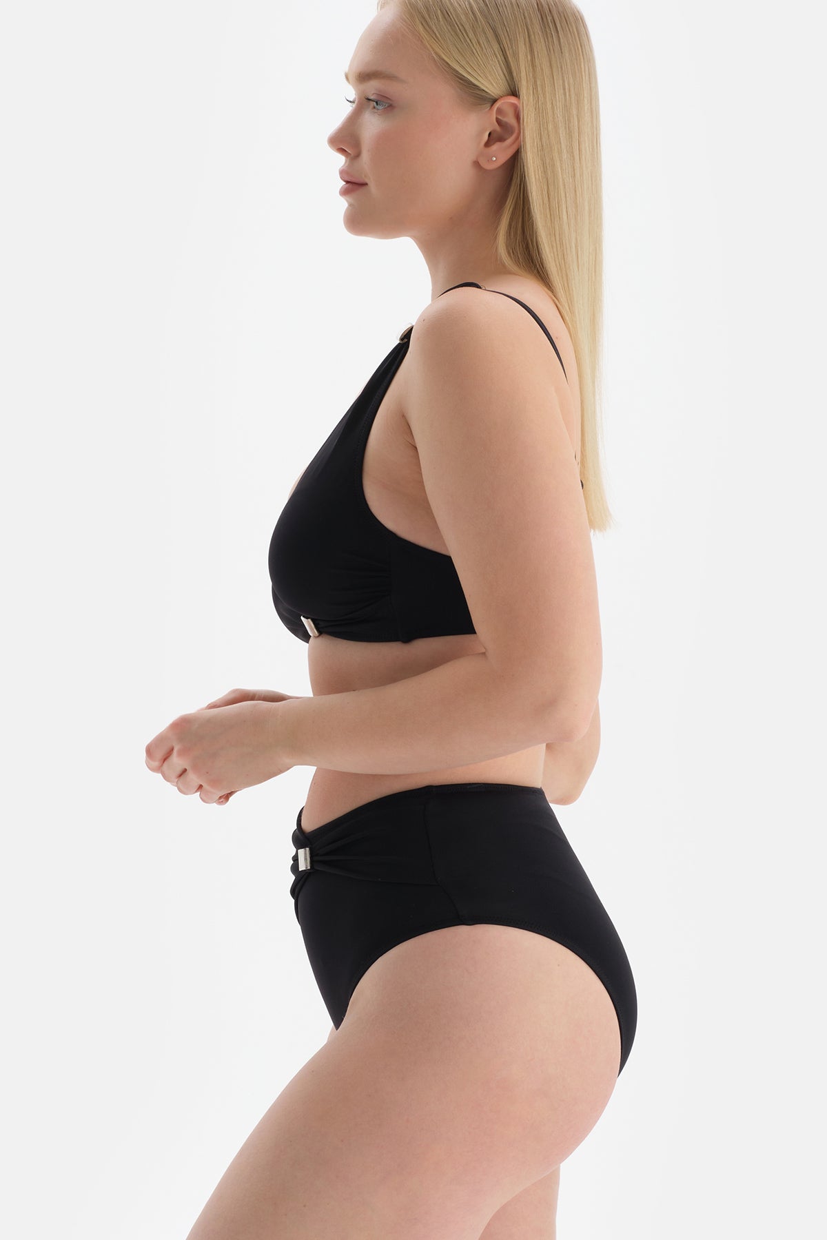 Siyah Toparlayıcı Yüksek Bel Bikini Altı