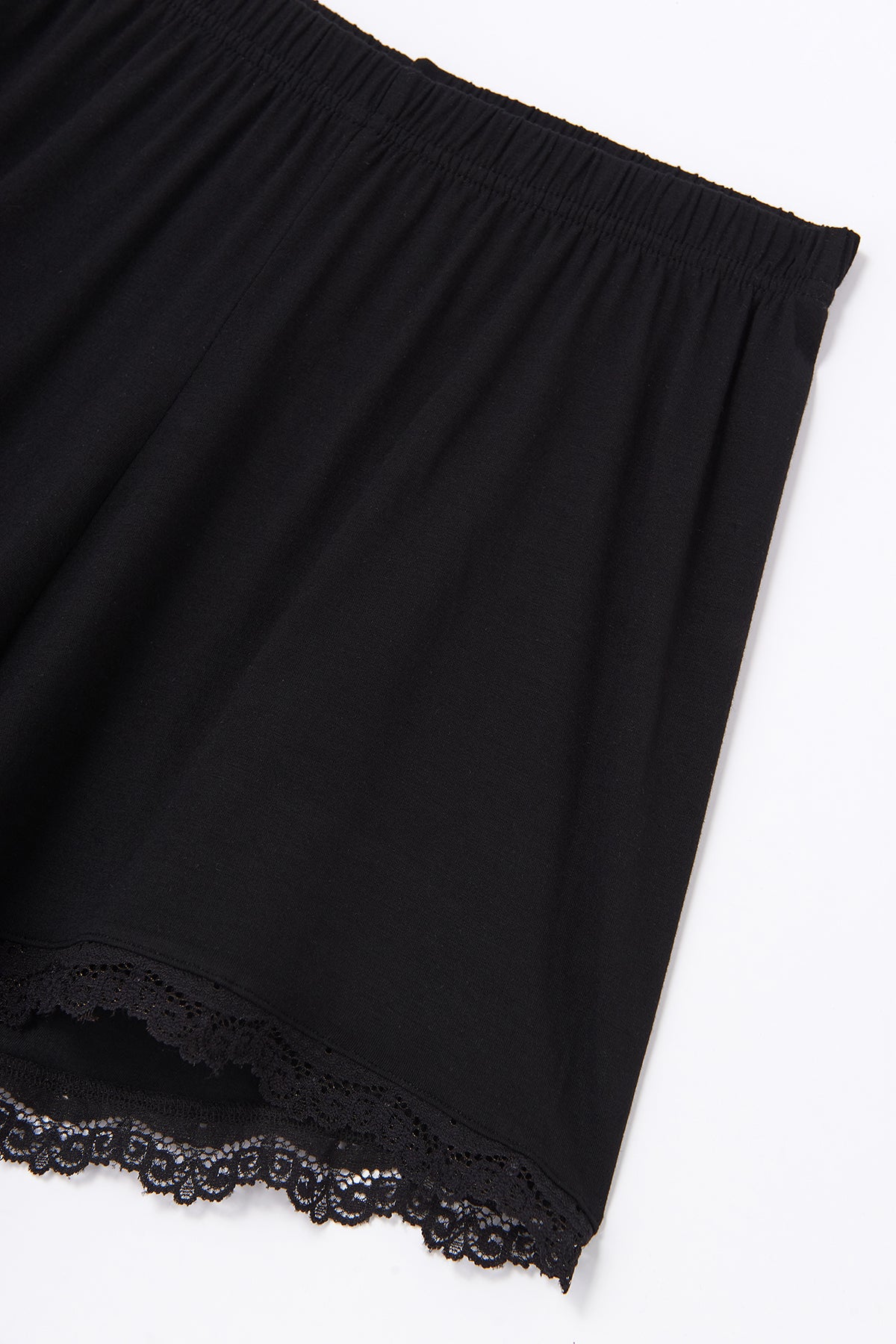 Siyah Askılı Modal Şortlu Pijama Takımı