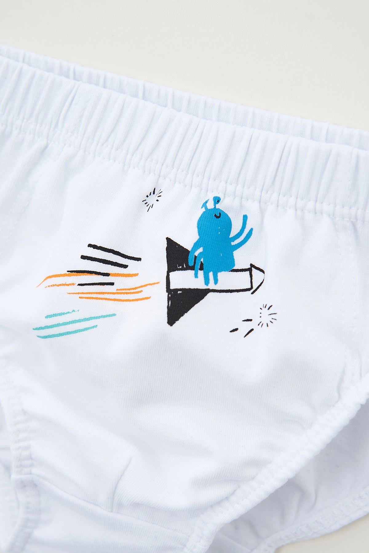 Siyah Beyaz 3'lü Slip