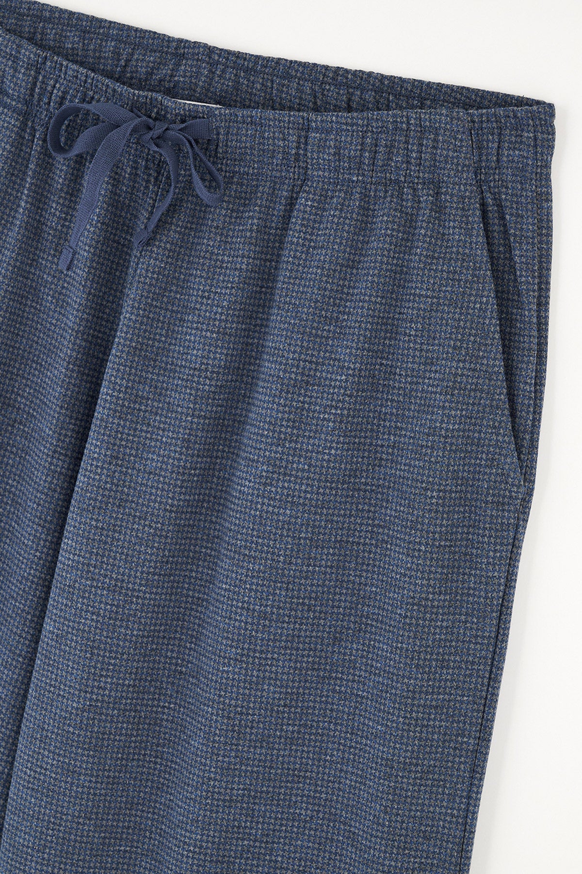 Indigo Uzun Kol Düğmeli Yaka Pamuklu Pijama Takımı