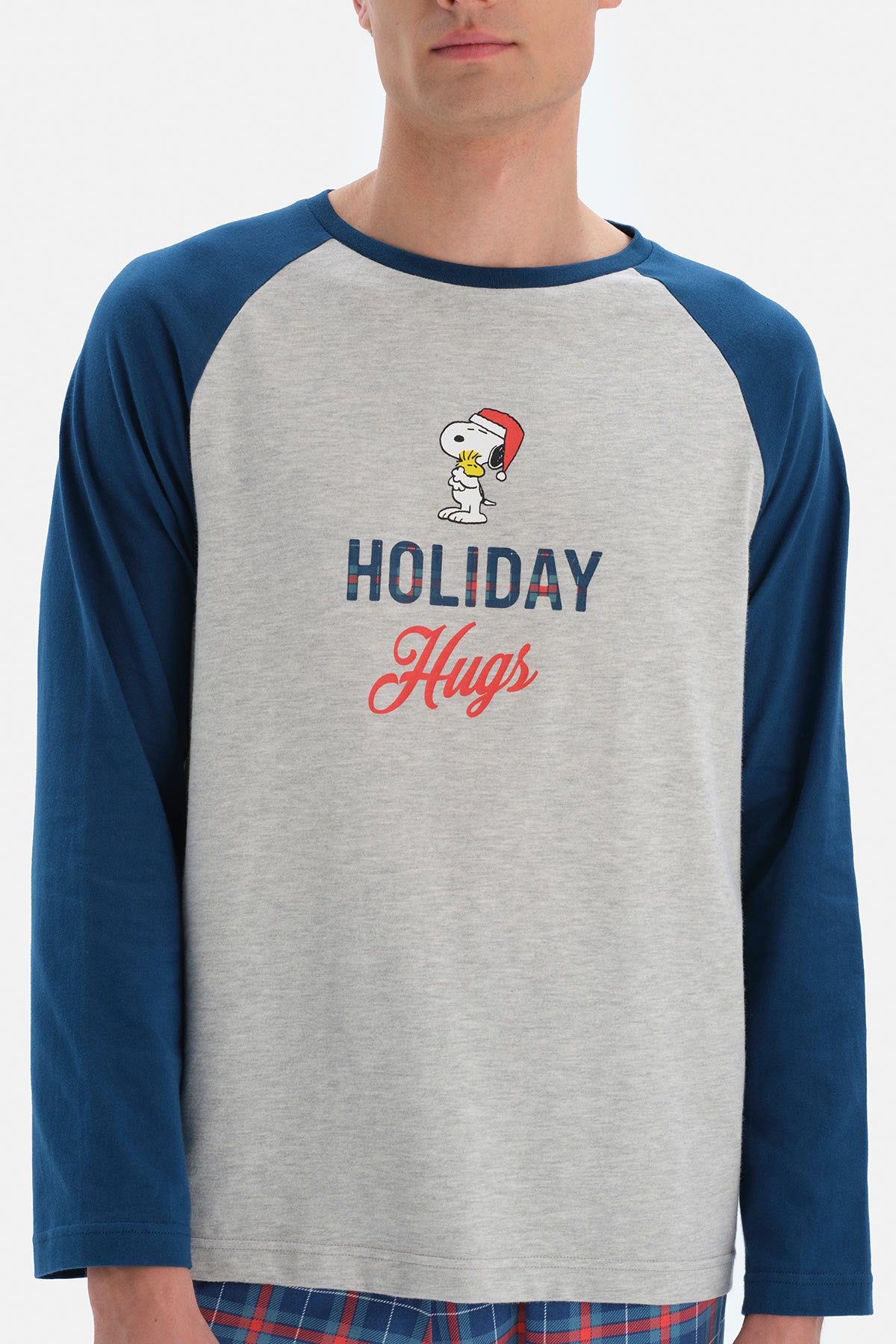Indigo Pamuklu Snoopy Baskılı Lisanslı Pijama Takımı