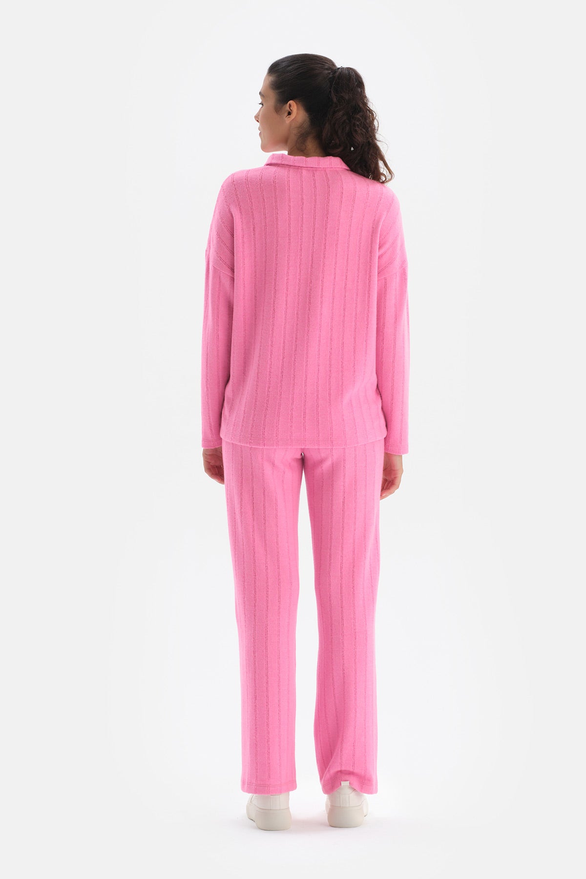 Pembe Bol Paça Eşofman Altı