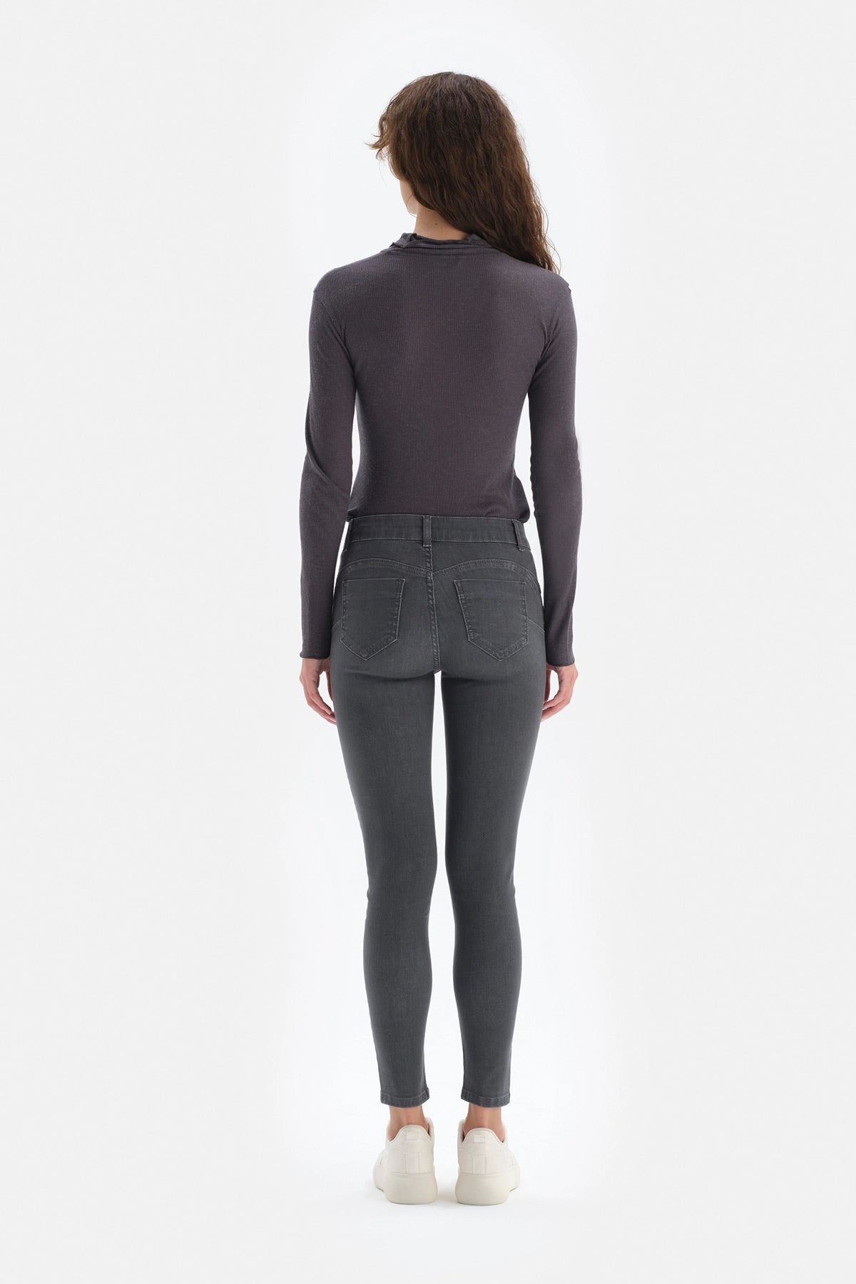Antrasit Jean Push Up Tayt Pantolon