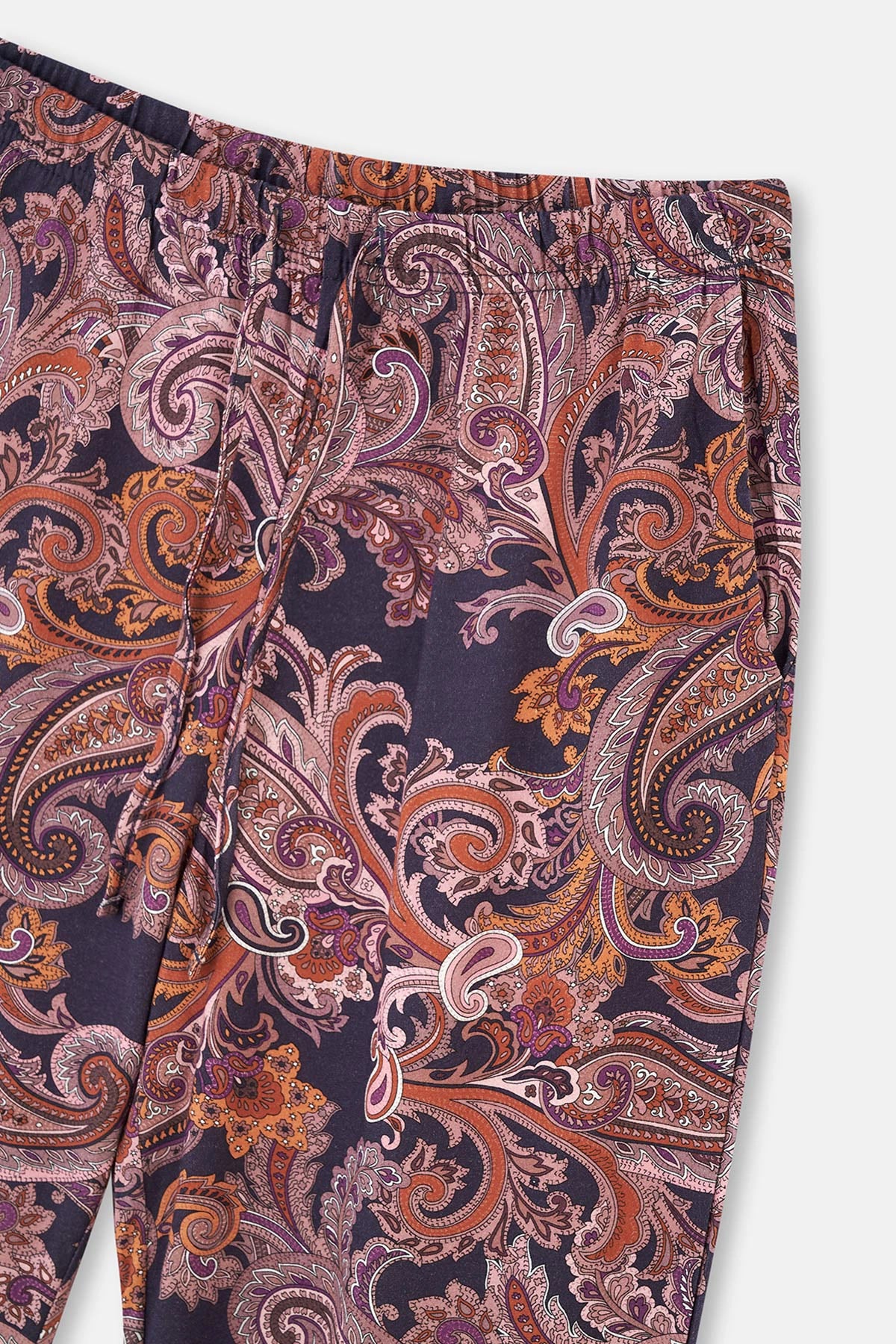 Multicolor Şal Desenli Gömlek Pantolon Pijama Takımı