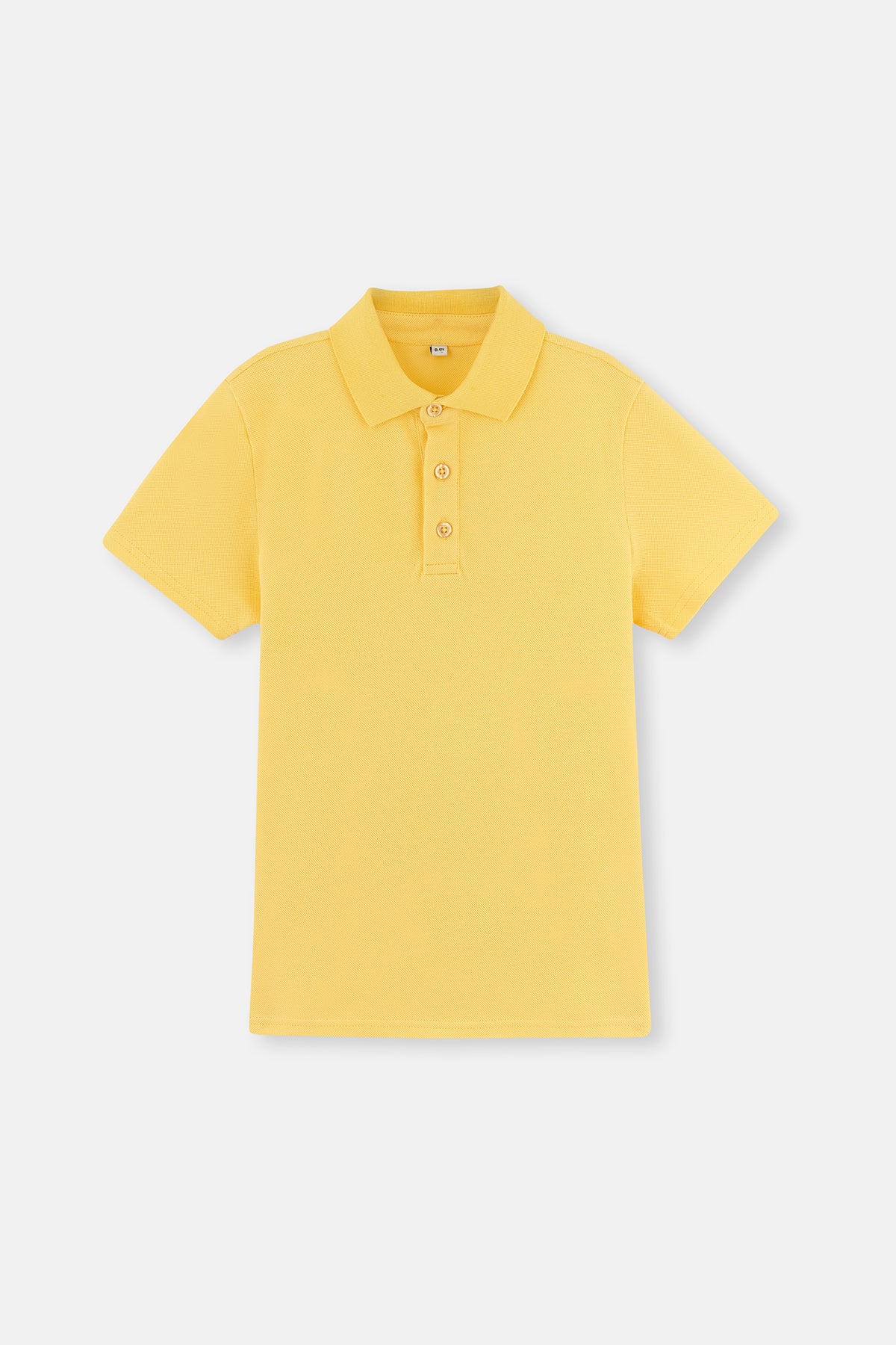 Sarı Erkek Çocuk Pike Polo Yaka Tişört