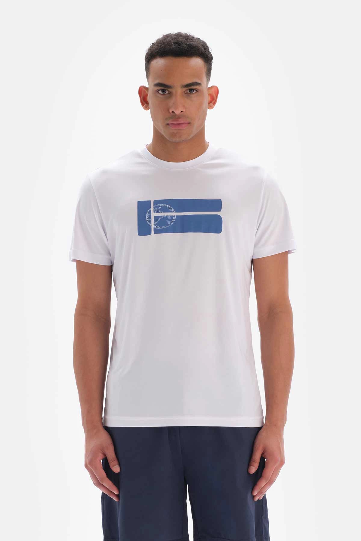 Beyaz Dagi Active is Topu Baskılı T-Shirt