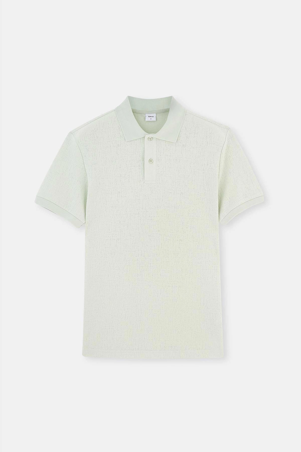Açık Mint Jakar Polo Yaka Tişört