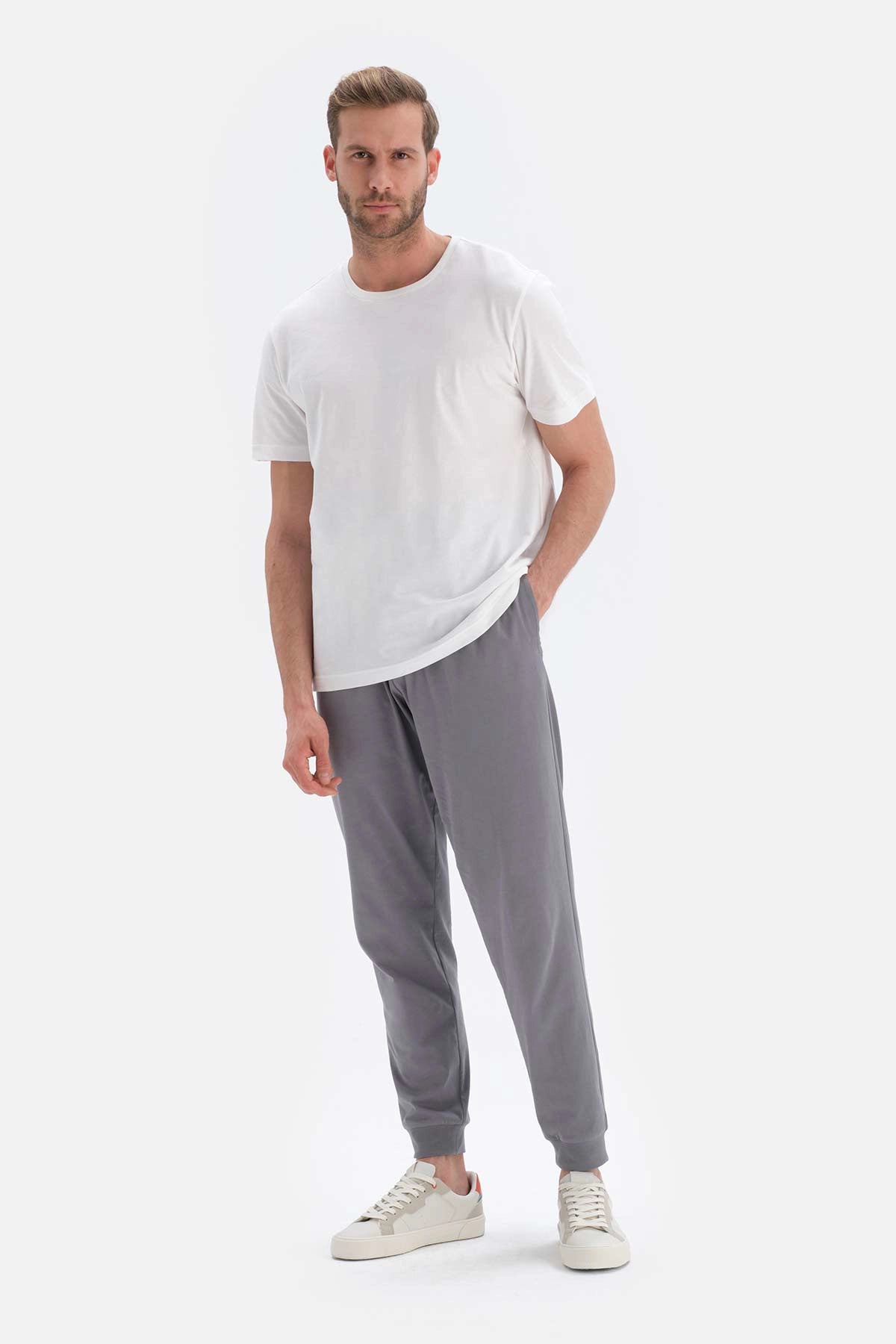 Gri Jogger Örme Pijama Altı