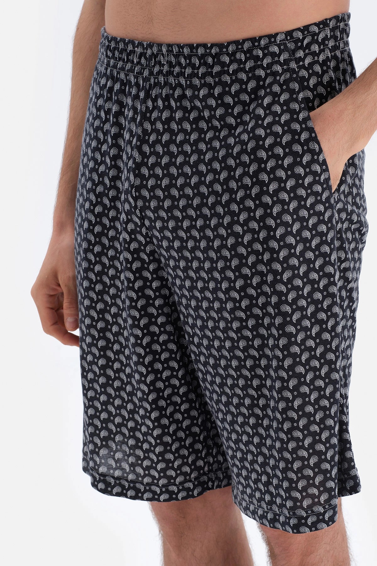 Gri Kısa Kol Üçlü Modal Set Damat Pijama Takımı