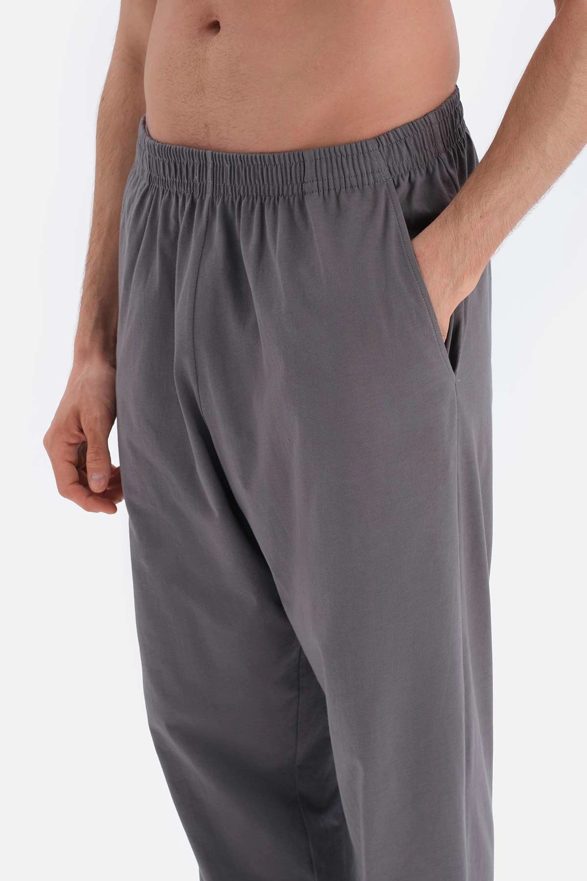Turuncu Kısa Kollu Basıc Örme Pijama Takımı