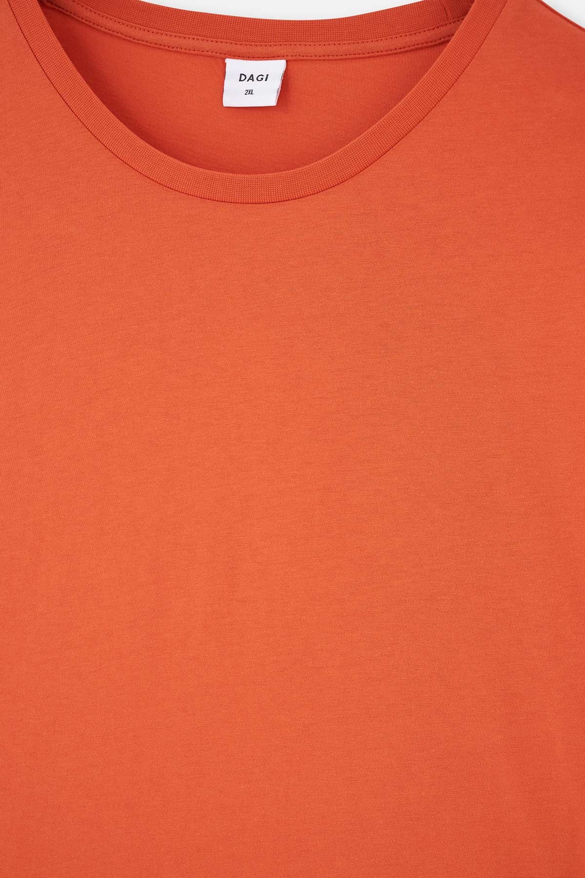 Turuncu Kısa Kollu Basic Örme Pijama Takımı
