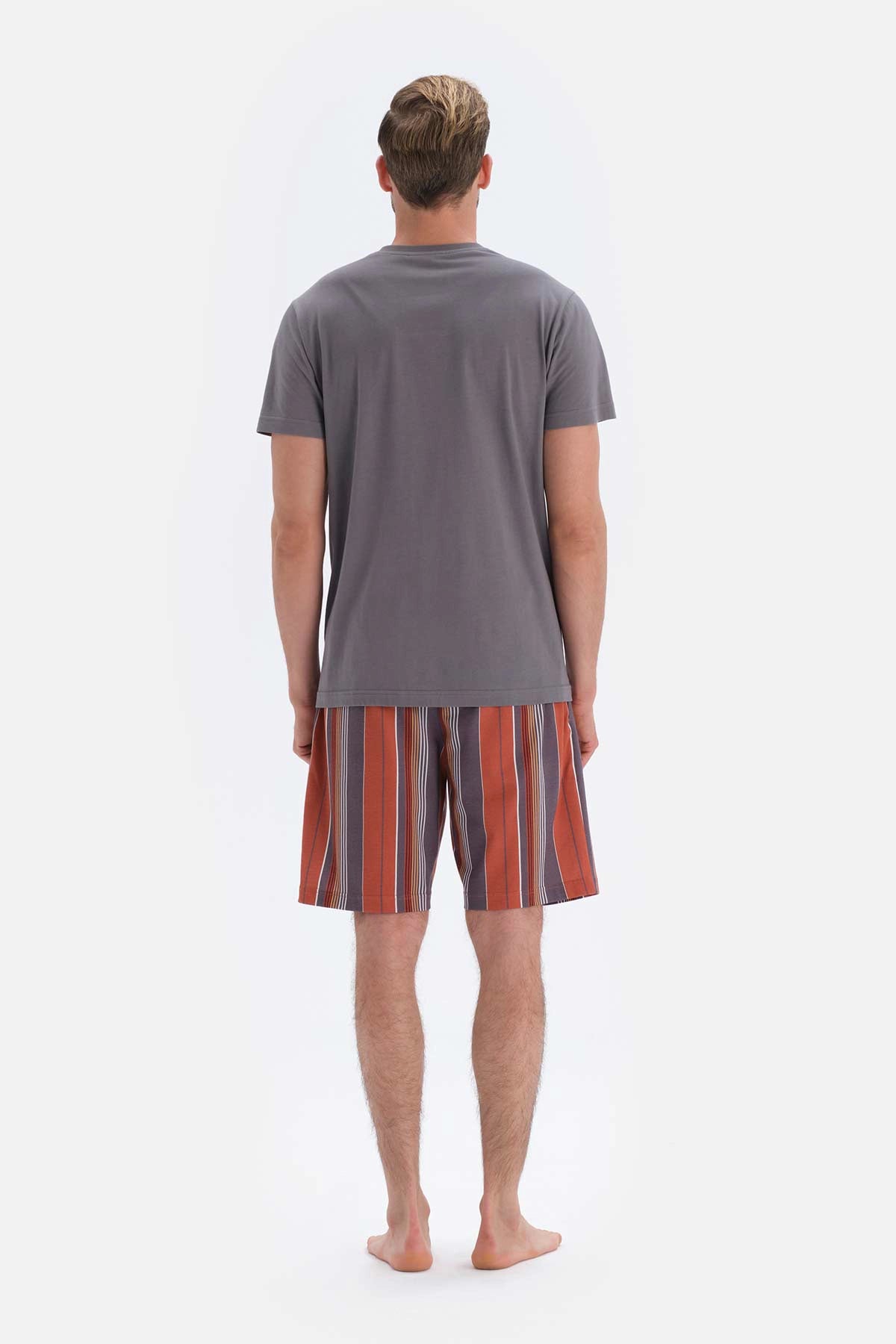 Füme Kısa Kollu Şort Pijama Takımı