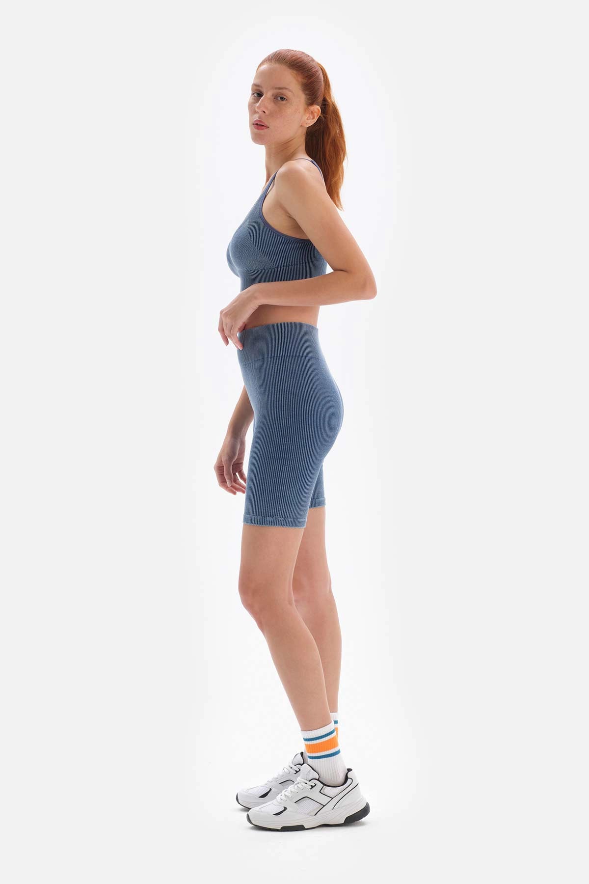 Indigo Dagi Active Seamless Biker Spor Tayt
