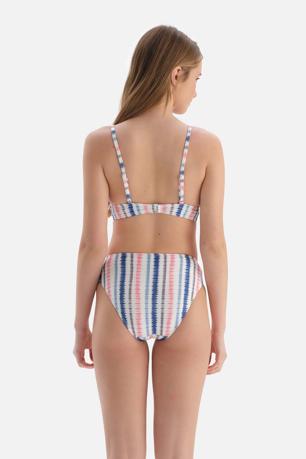 Pembe-Mavi Normal Bel Bikini Altı