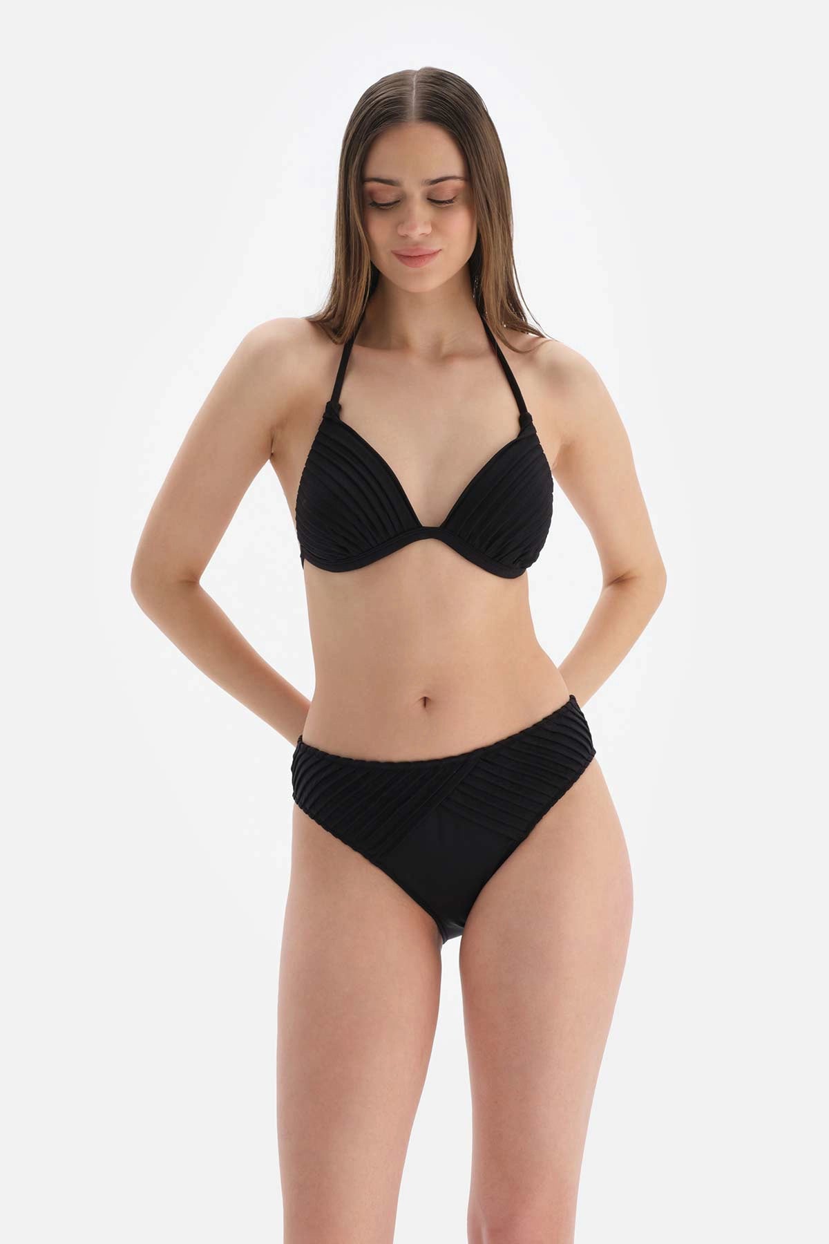 Siyah Yüksek Bel Bikini Altı
