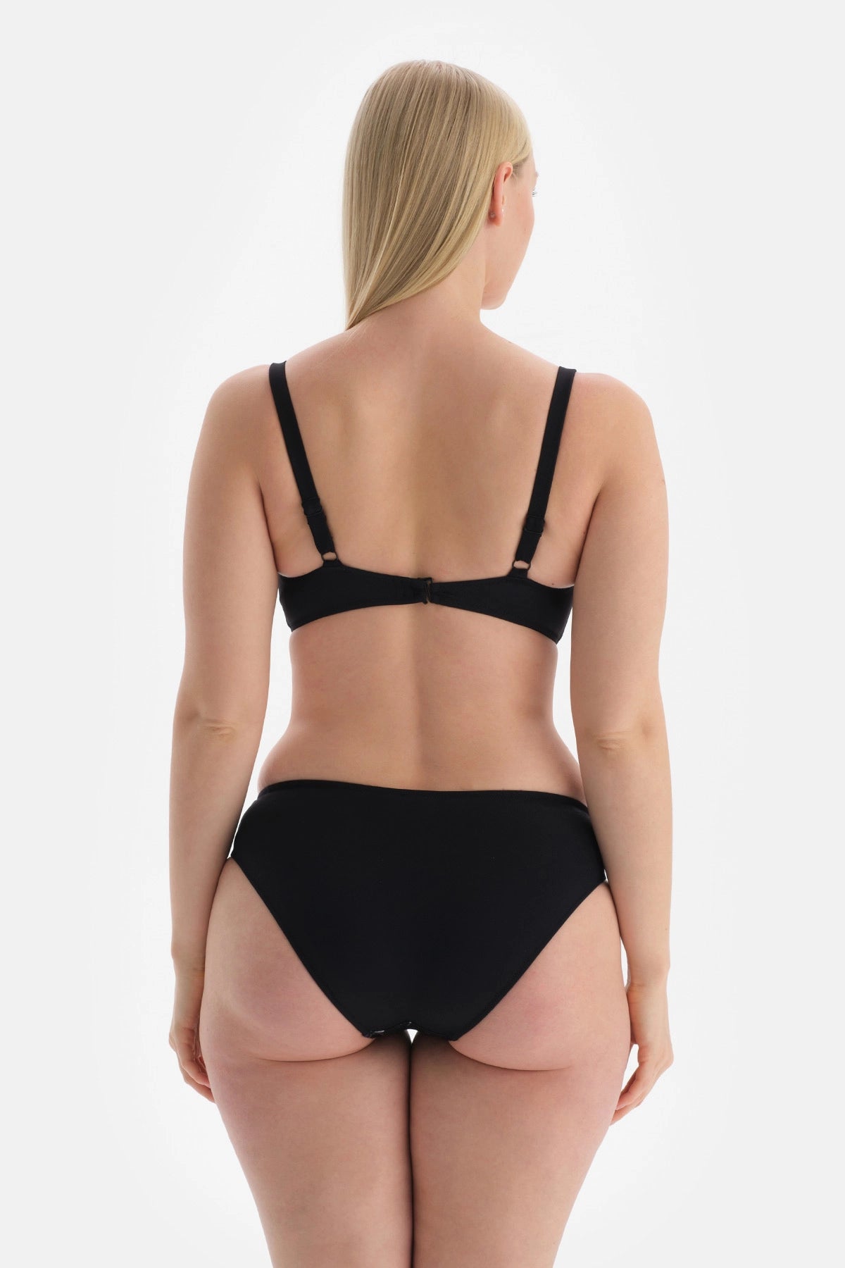 Siyah - Yeşil Yüksek Bel Bikini Altı