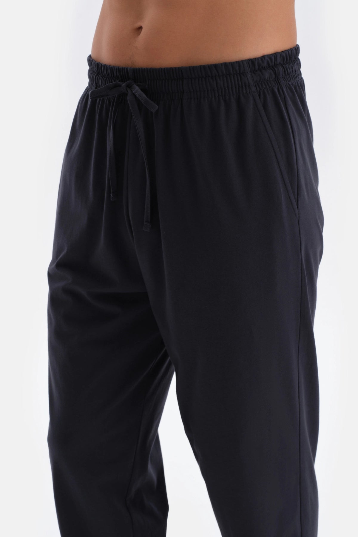 Yeşil Bisiklet Yaka Cep Detaylı Örme Pijama Takımı