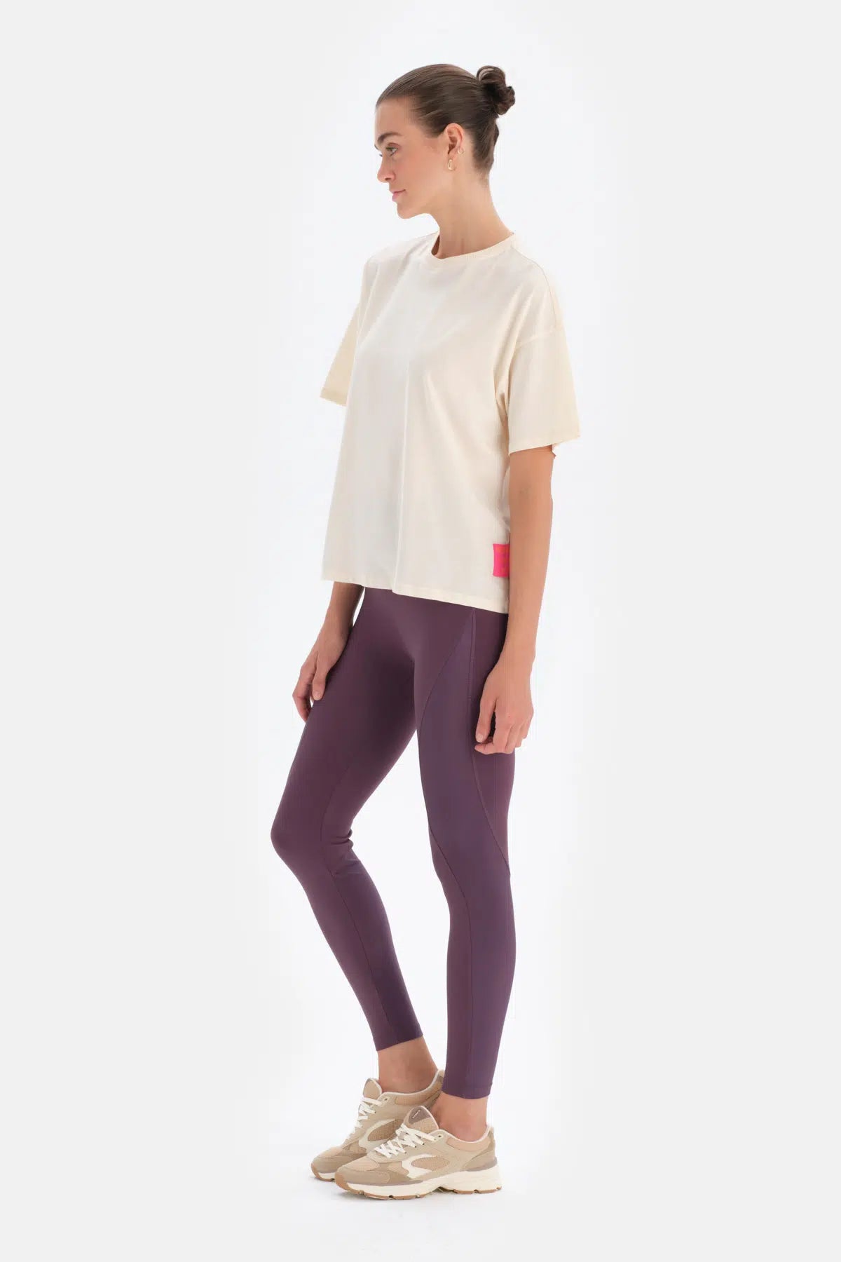 Ekru Dagi Active Kısa Kol Baskılı T-Shirt