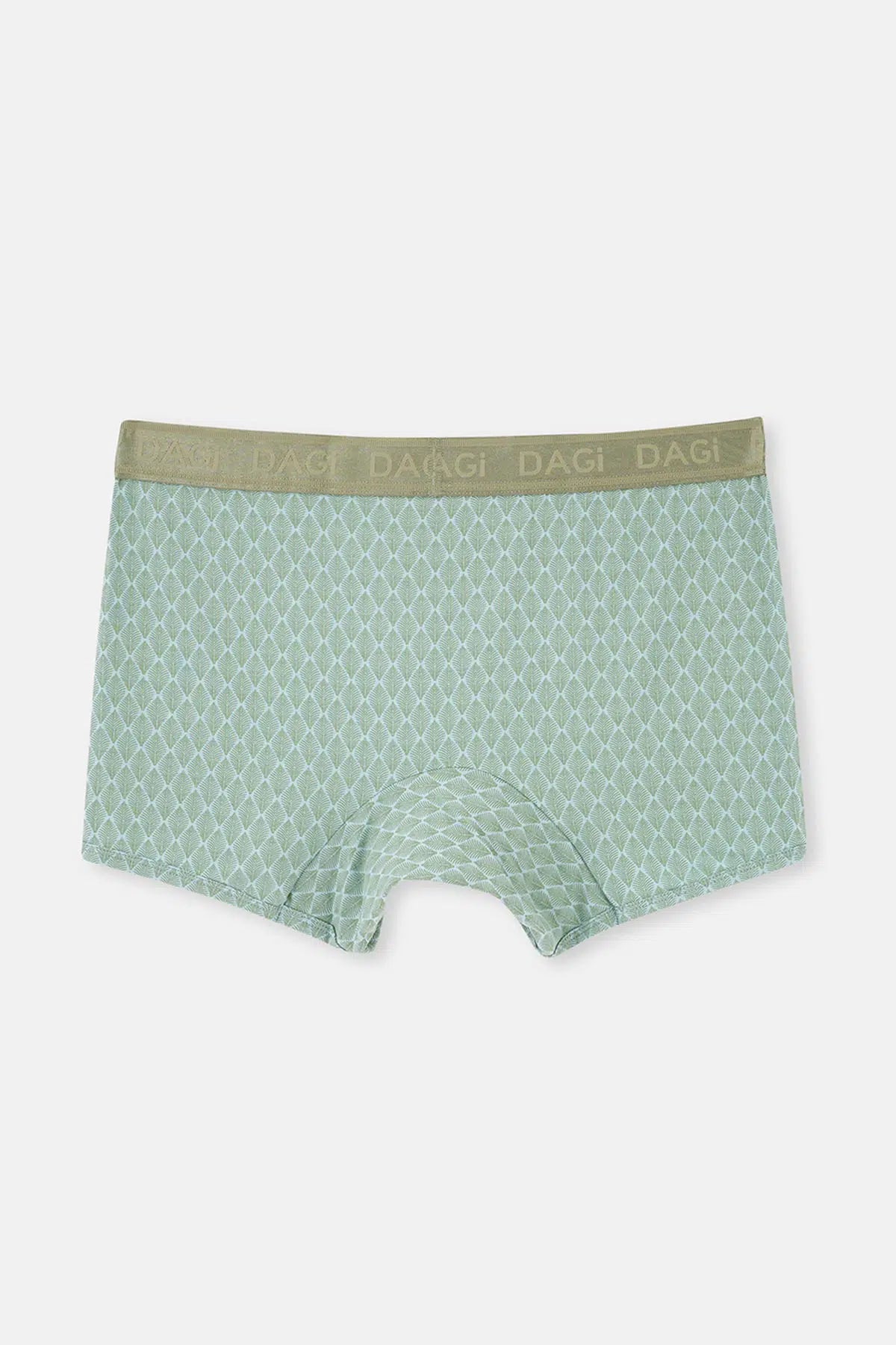 Açık Haki-Açık Mavi 2'li Desenli Micro Modal Boxer