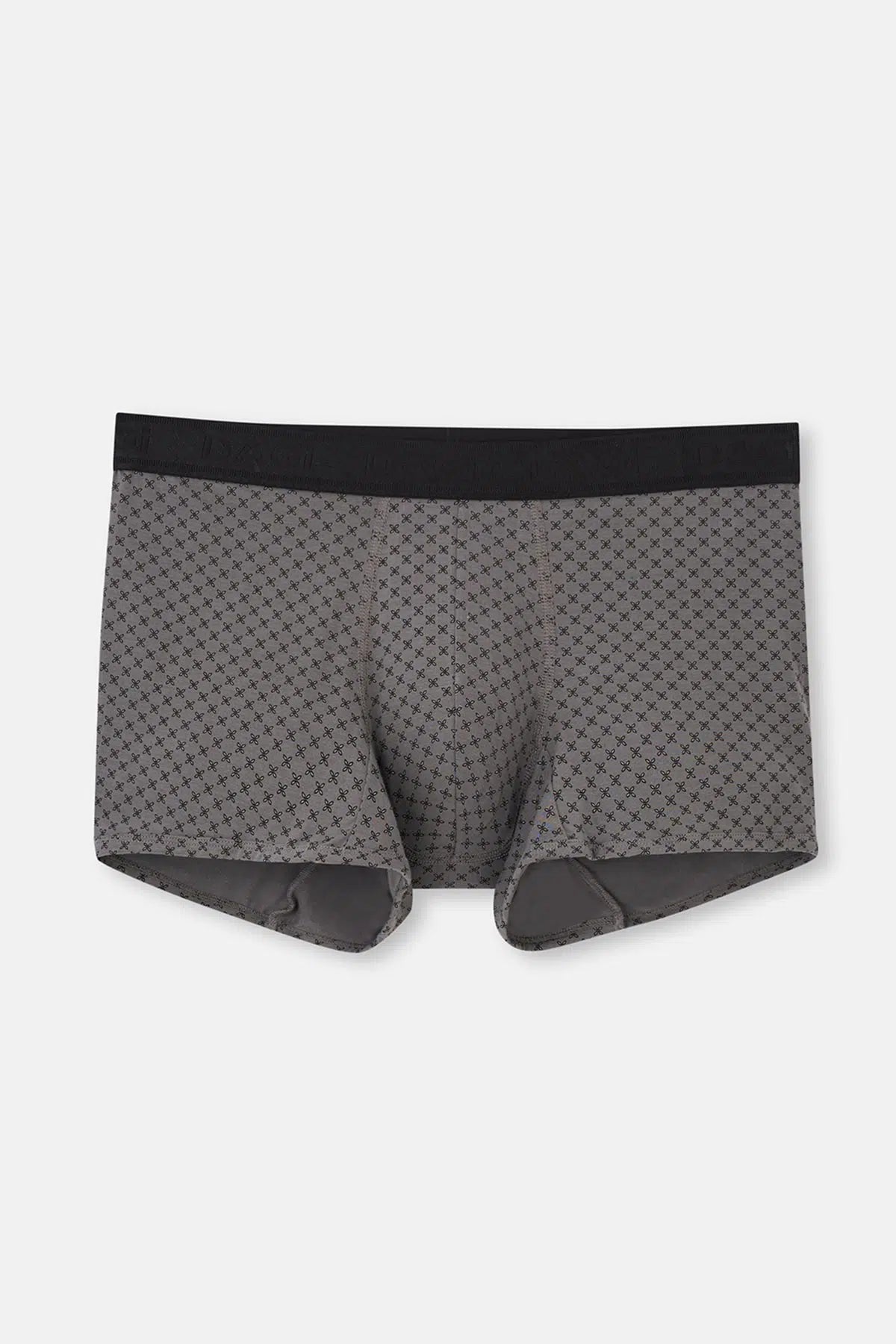 Açık Gri-Gri 3'Lü Desenli Micro Modal Boxer
