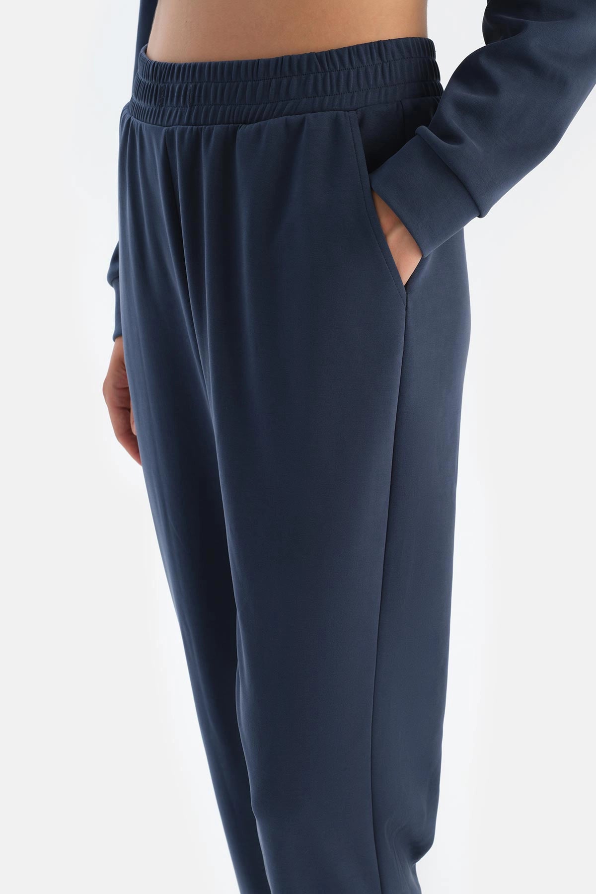 Lacivert Jogger Paça Modal Pantolon