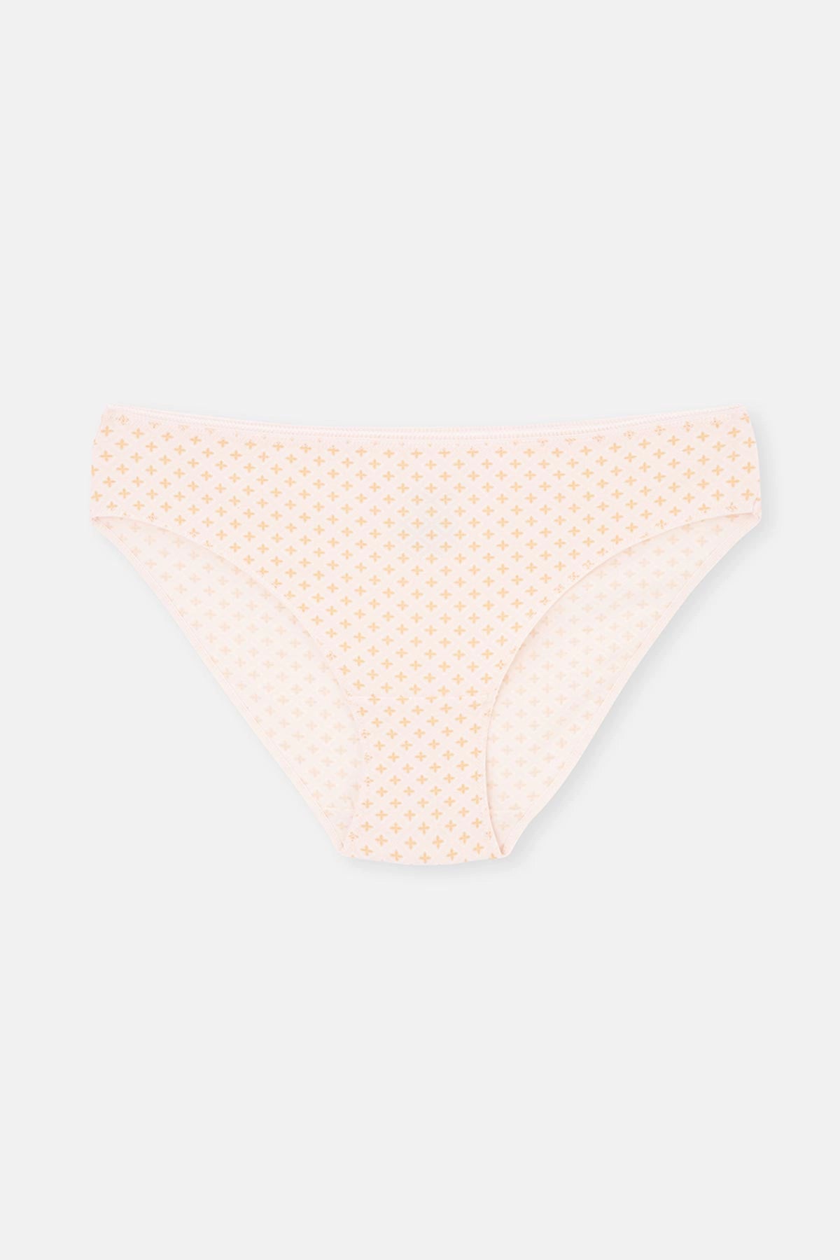 Açık Somon-Soft Pembe Soft Kadın 3'lü Desenli Brıef Külot