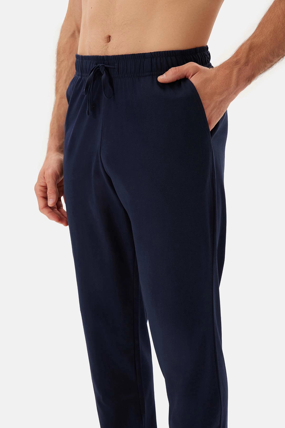 Sütlü Kahve Uzun Kollu Patlı Tişört Pantolon Pijama Takımı