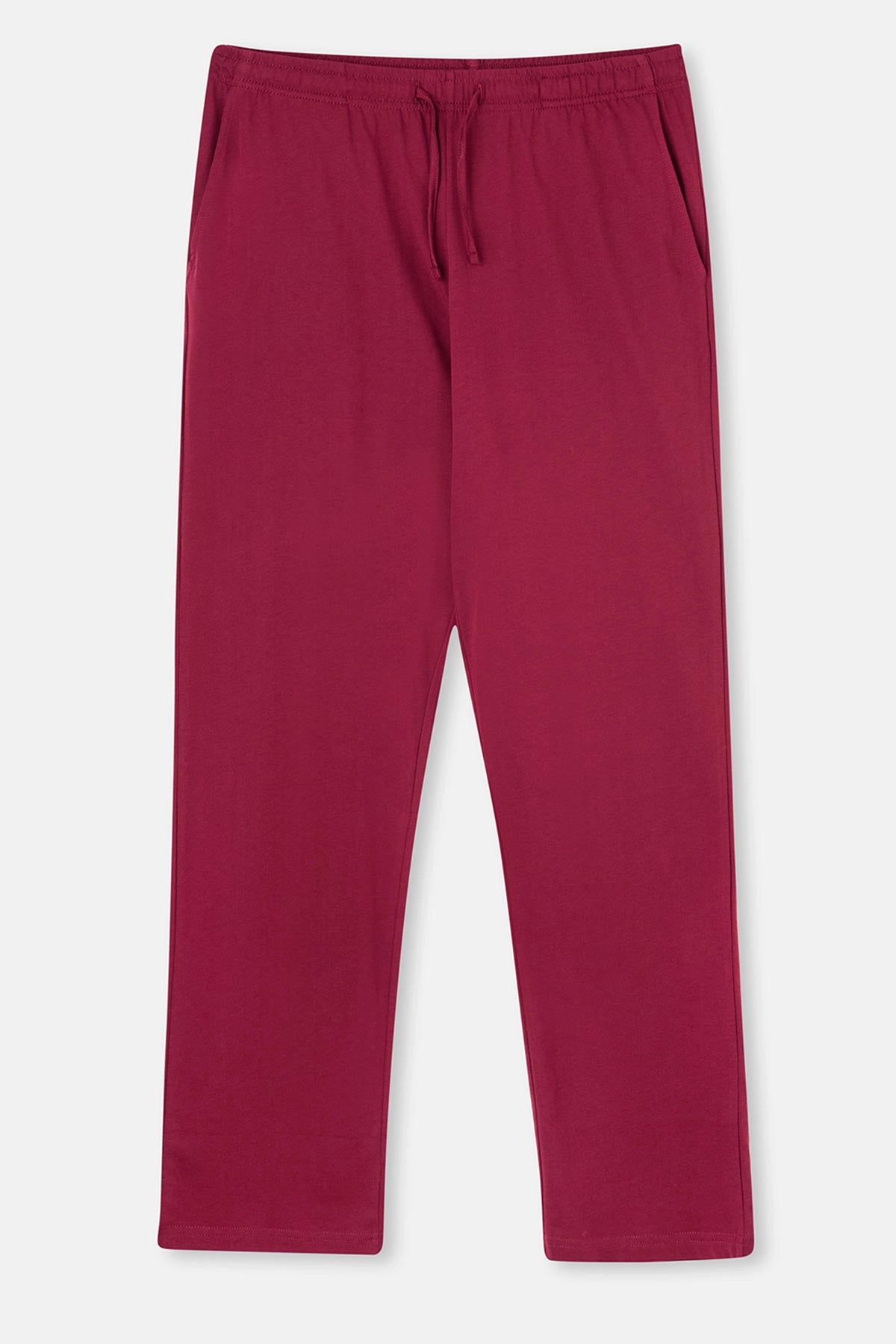 Bordo Süprem Cepli Pantolon Pijama Altı