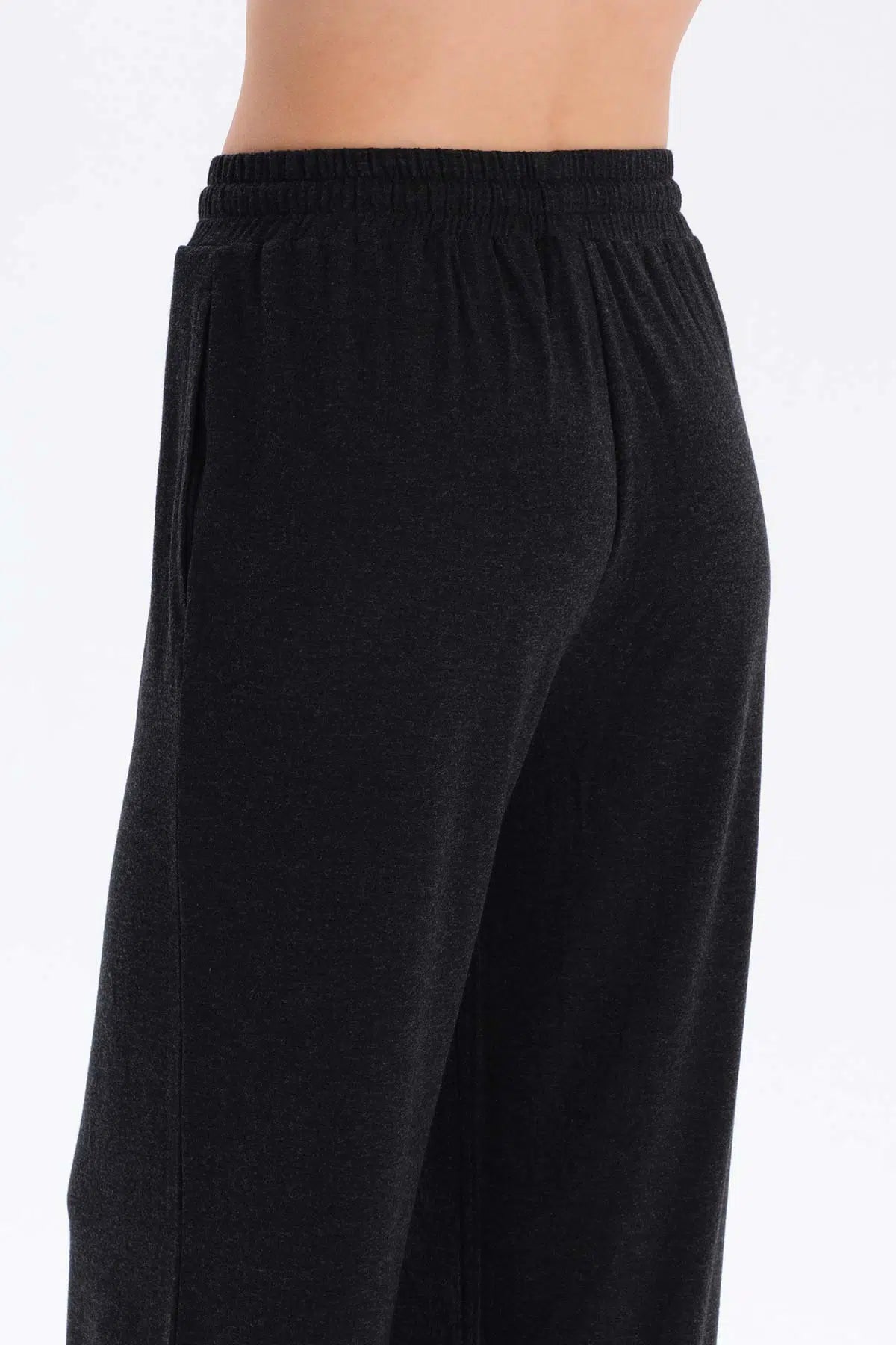 Siyah Soft Touch Basıc Pantolon
