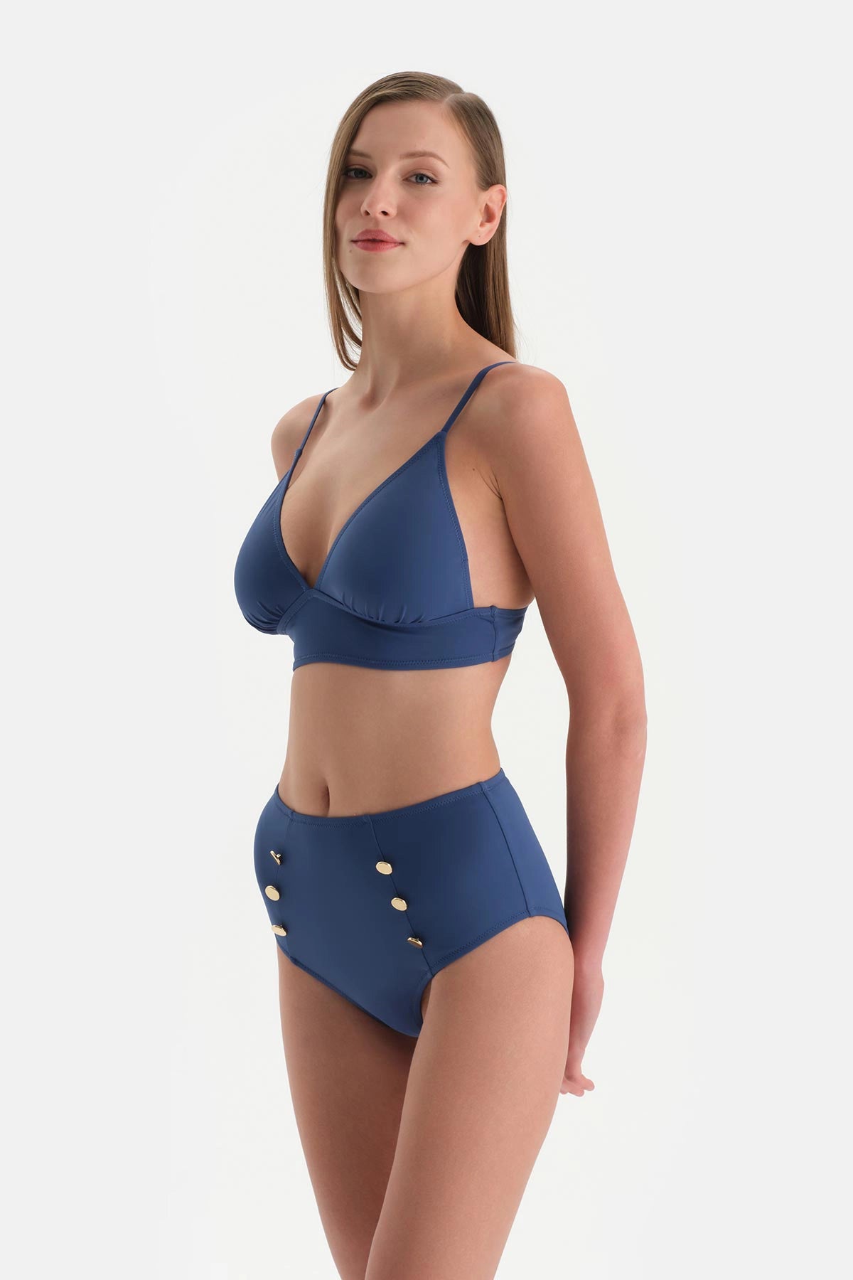 Indigo Üçgen Bikini Üst