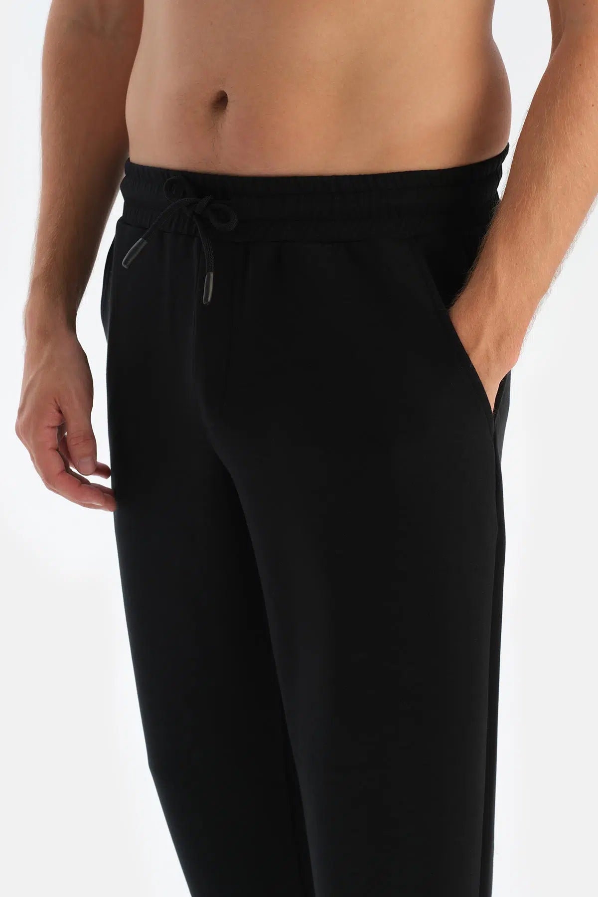 Siyah Erkek Modal Jogger Paça Eşofman Altı