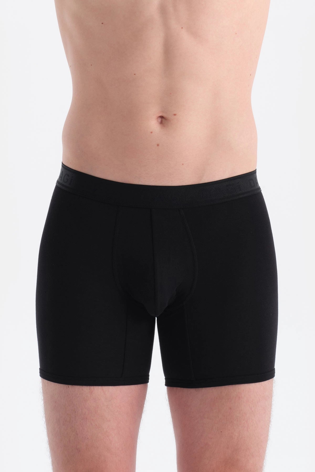 Siyah Düz Micro Modal Boxer