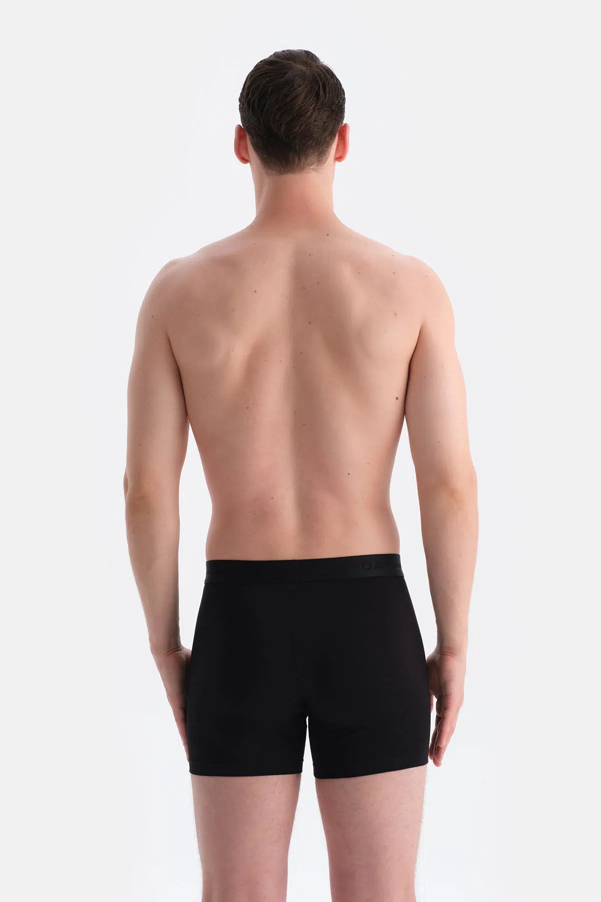 Siyah 5210 Düz Pamuk Boxer