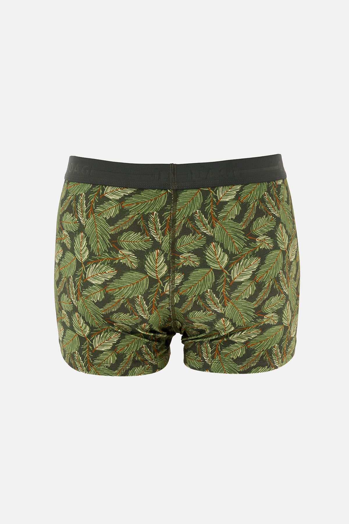 Koyu Kahve 5210 2'li Desenli Pamuk Boxer
