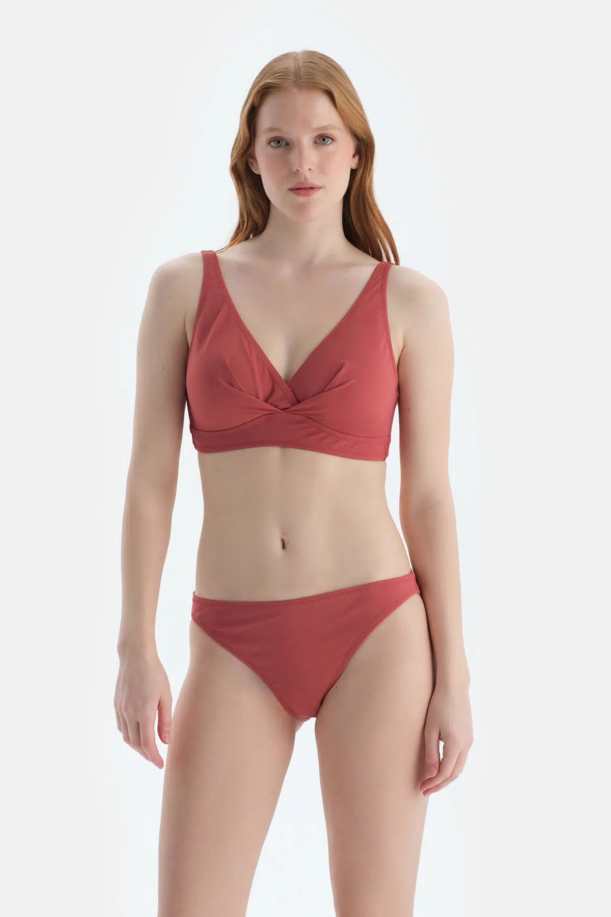 Kiremit Düşük Bel Bikini Alt