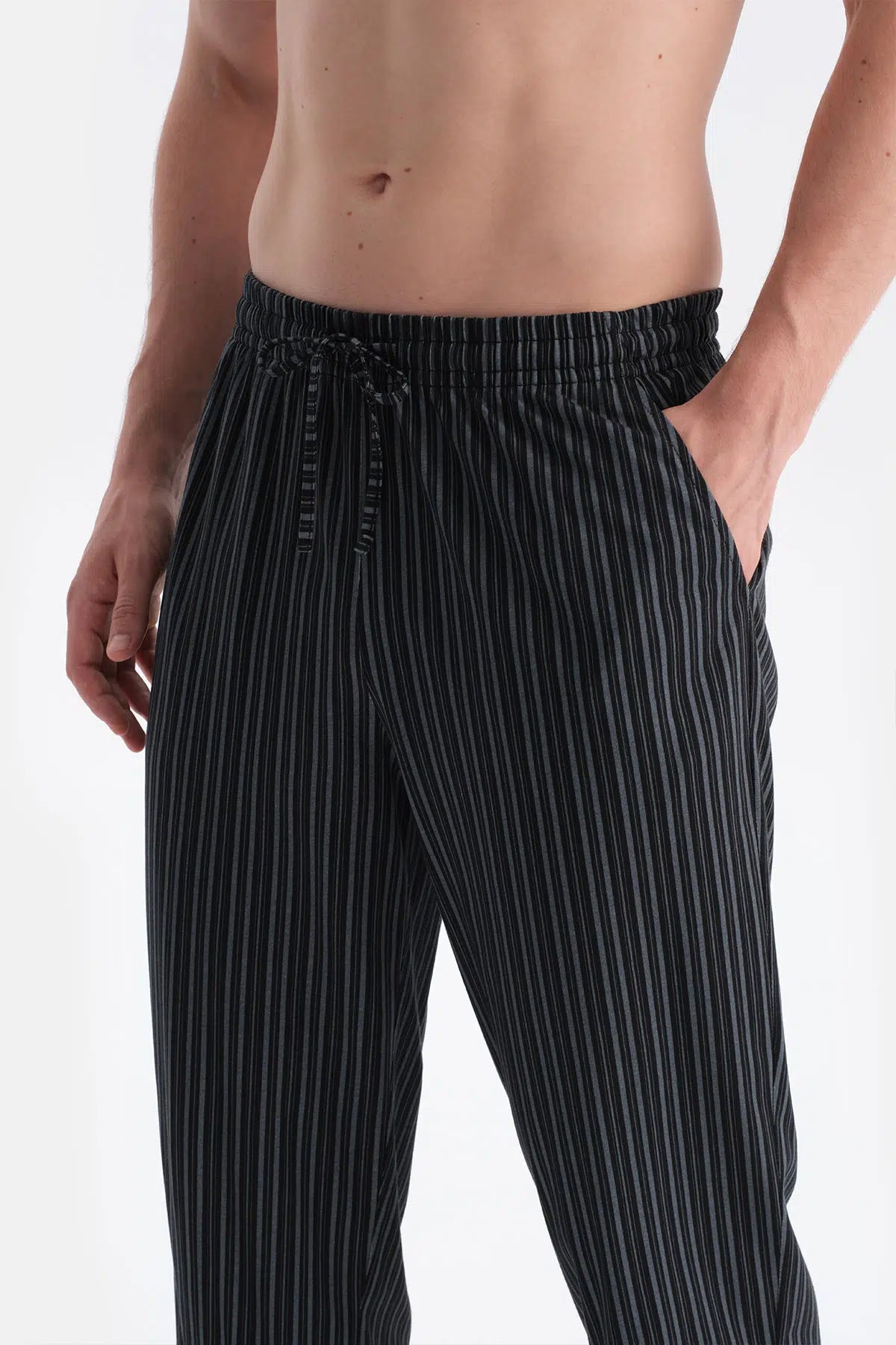 Multicolor Çizgili Gömlek Pantolon Takım