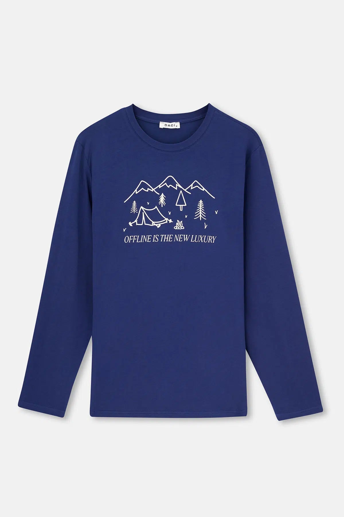 Lacivert Erkek Uzun Kollu Pijama Tk.