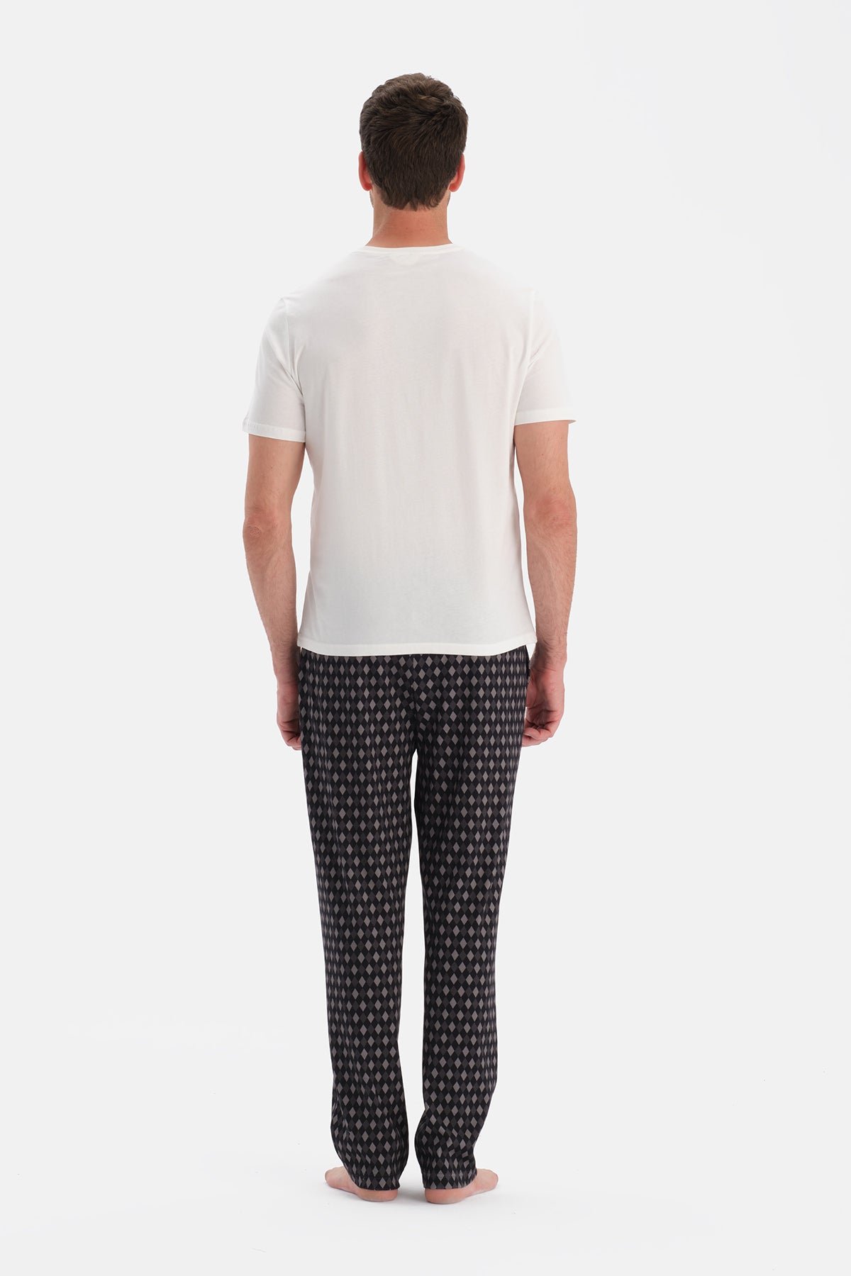 DAMA DESENLİ İNTERLOK PANTOLON