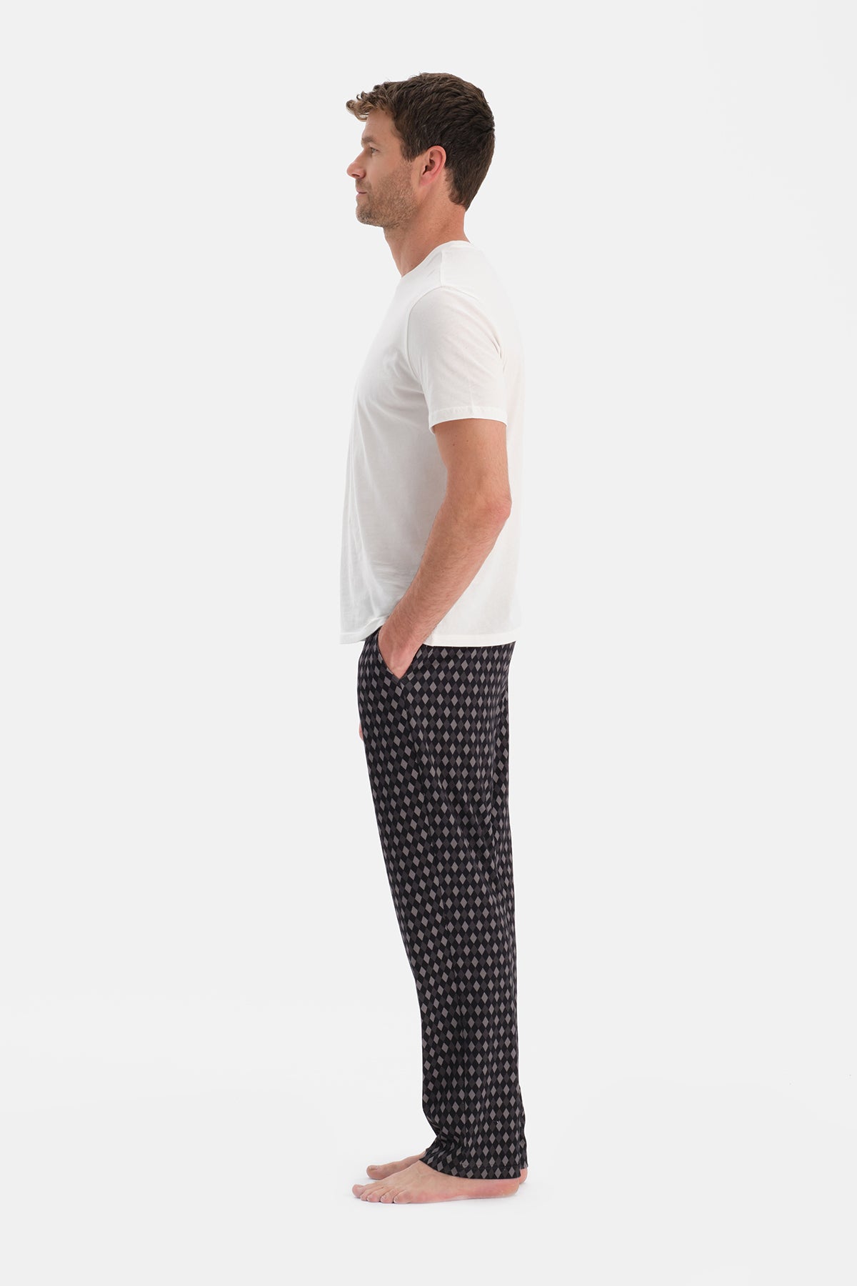 DAMA DESENLİ İNTERLOK PANTOLON