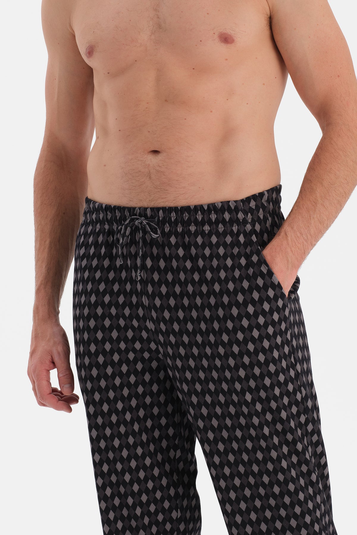 DAMA DESENLİ İNTERLOK PANTOLON