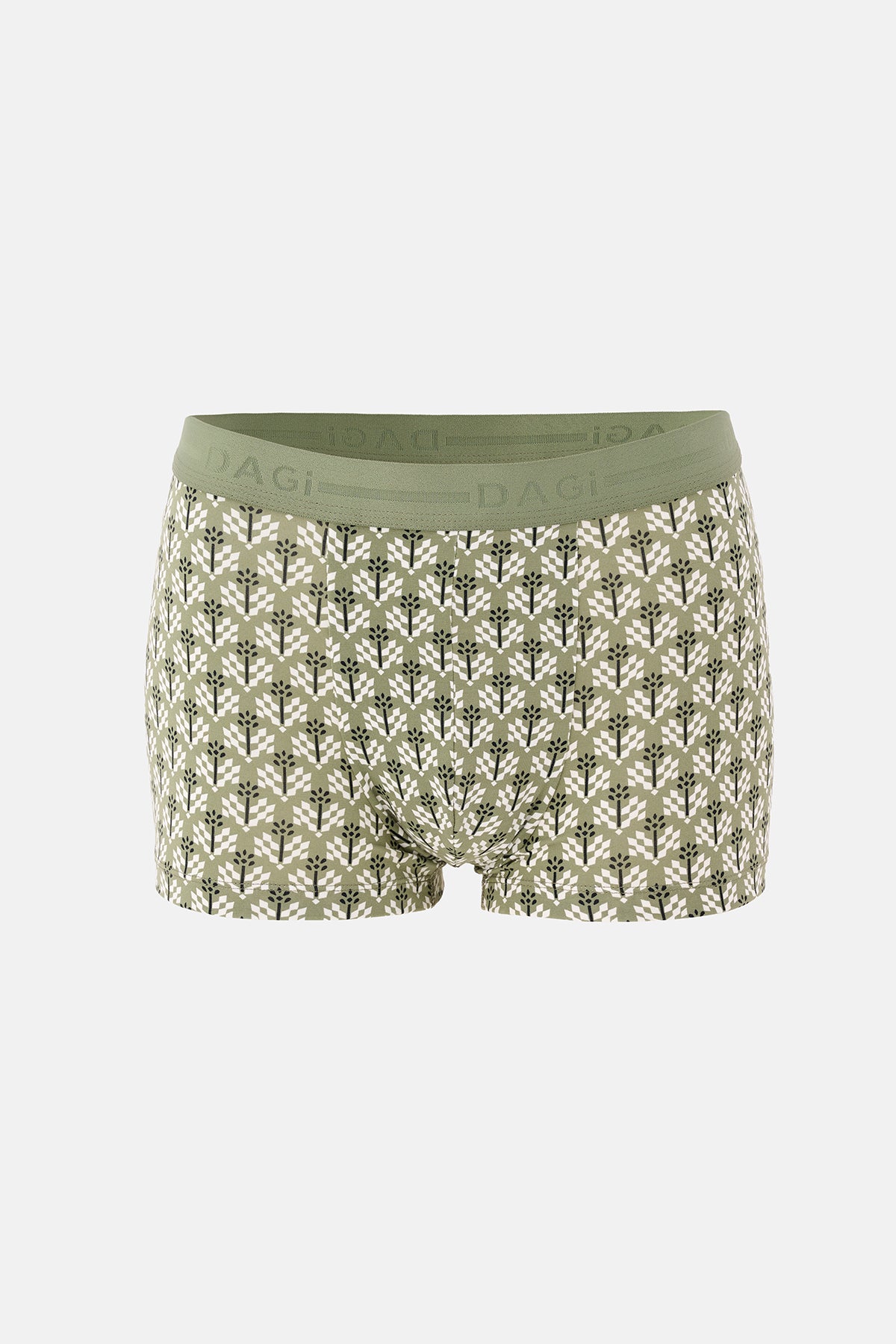 Haki 5210 Desenli Pamuk Boxer