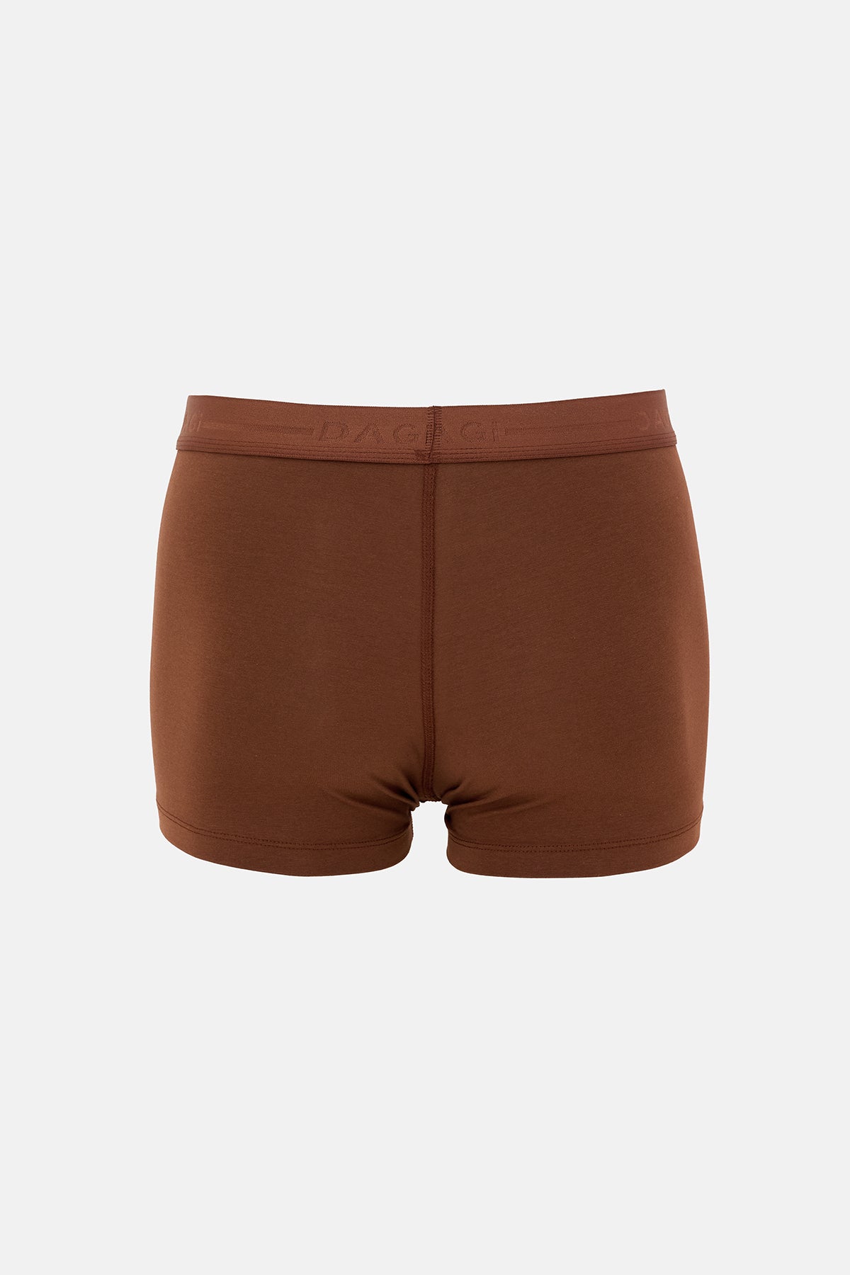 Kahverengi 5210 2'li Desenli Pamuk Boxer