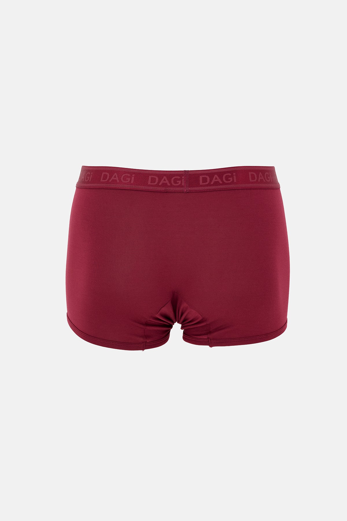 Bordo Düz Micro Modal Boxer