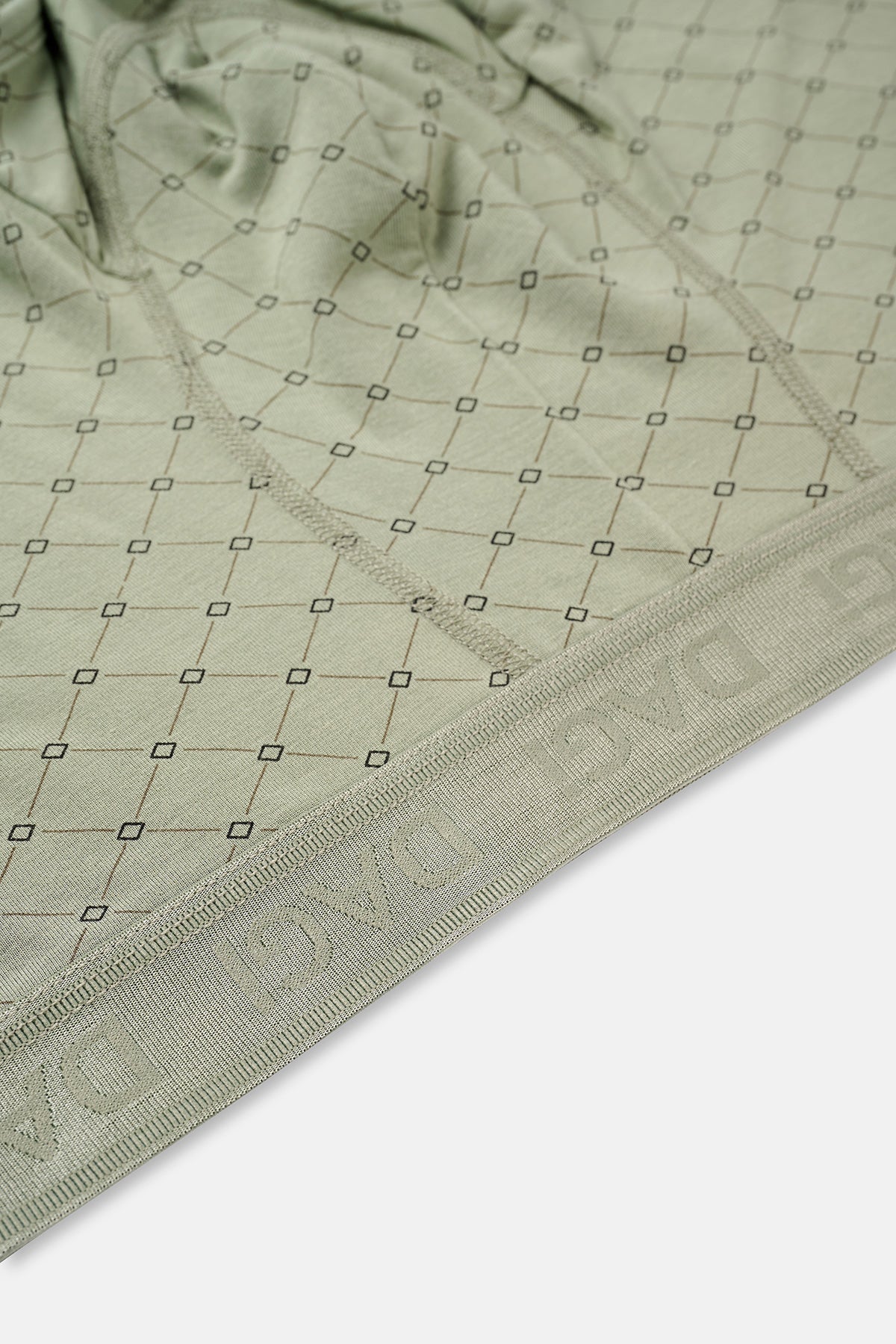 Ekru-Mint 3'lü Desenli Micro Modal Boxer