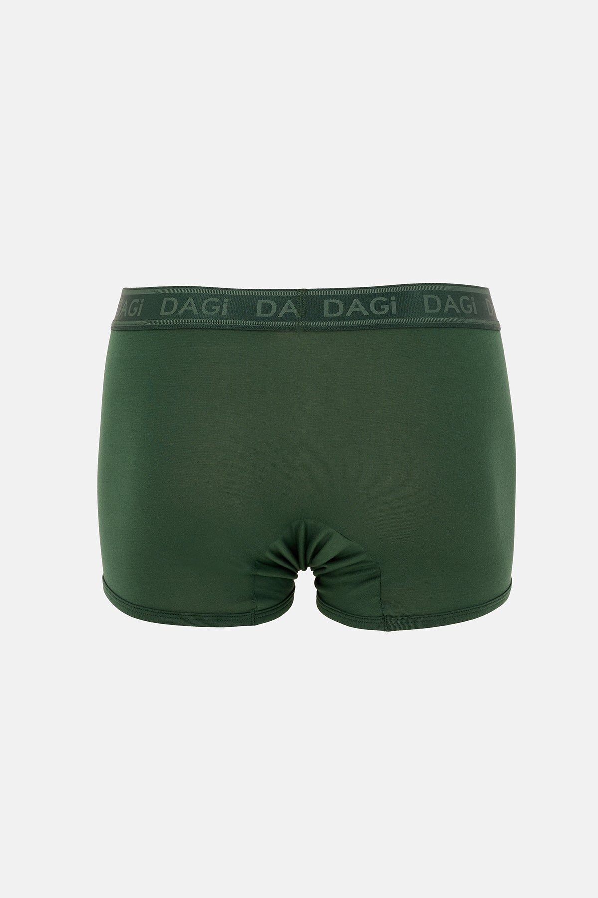 KOYU YEŞİL-YEŞİL 3'lü Düz Micro Modal Boxer